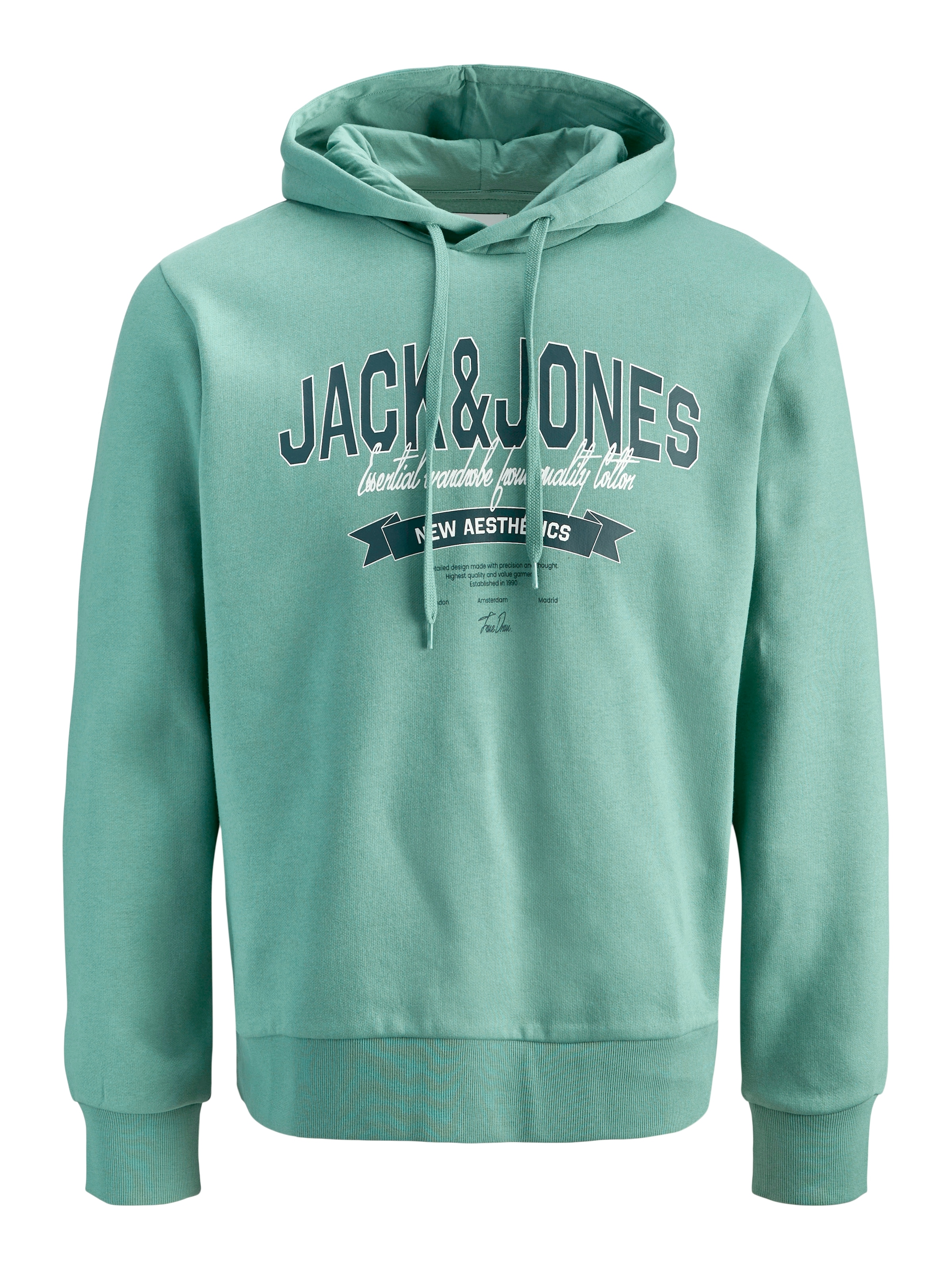 Jack & Jones PlusSize Hoodie »JJELOGO SWEAT HOOD 2 COL 24/25 NOOS PLS«, mit Logo Frontprint

