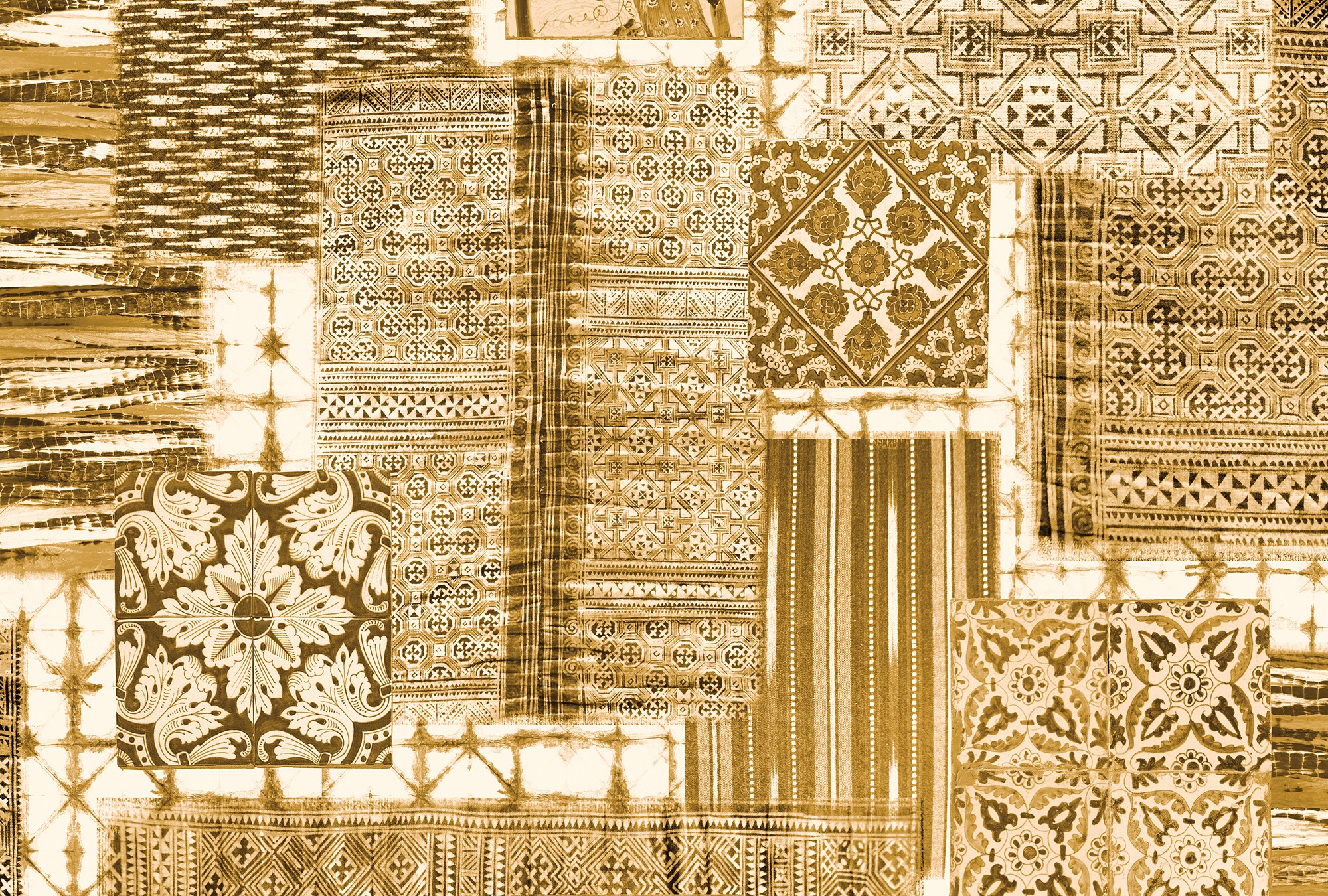 Architects Paper Fototapete »Atelier 47 Patchwork 3«, mehrfarbig, Vlies, Wand, Schräge, Decke