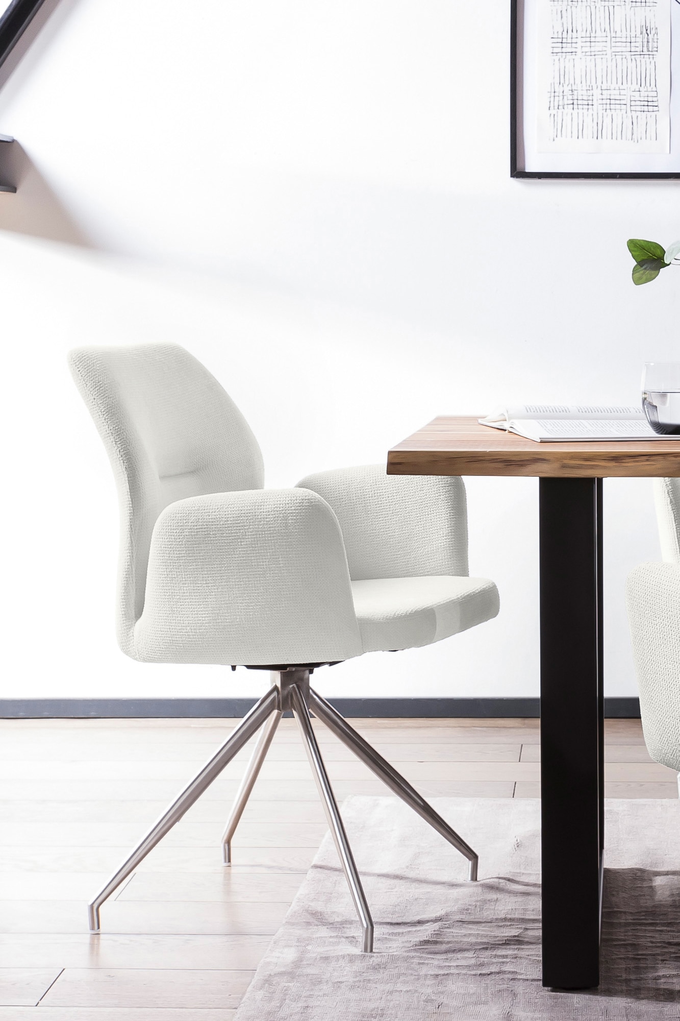 SalesFever Essgruppe, (Set, 5 tlg.), Tischplatte behandelt mit OSMO Hartwachs-Öl in seidenmattem Finish