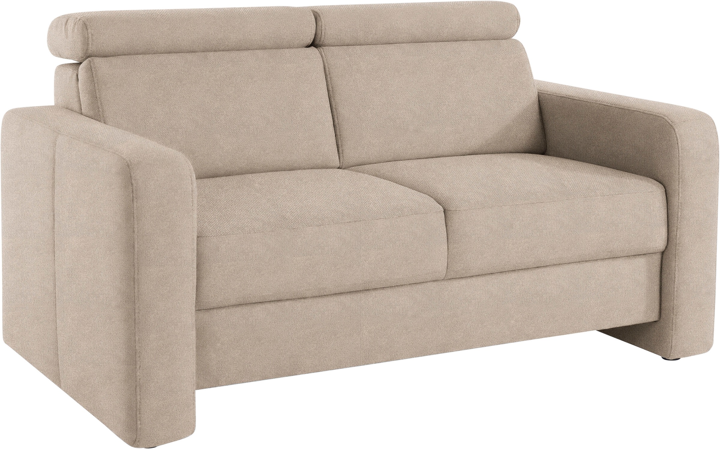 sit&more 2-Sitzer »Bologna«, inklusive Kopfteilverstellung und Federkern