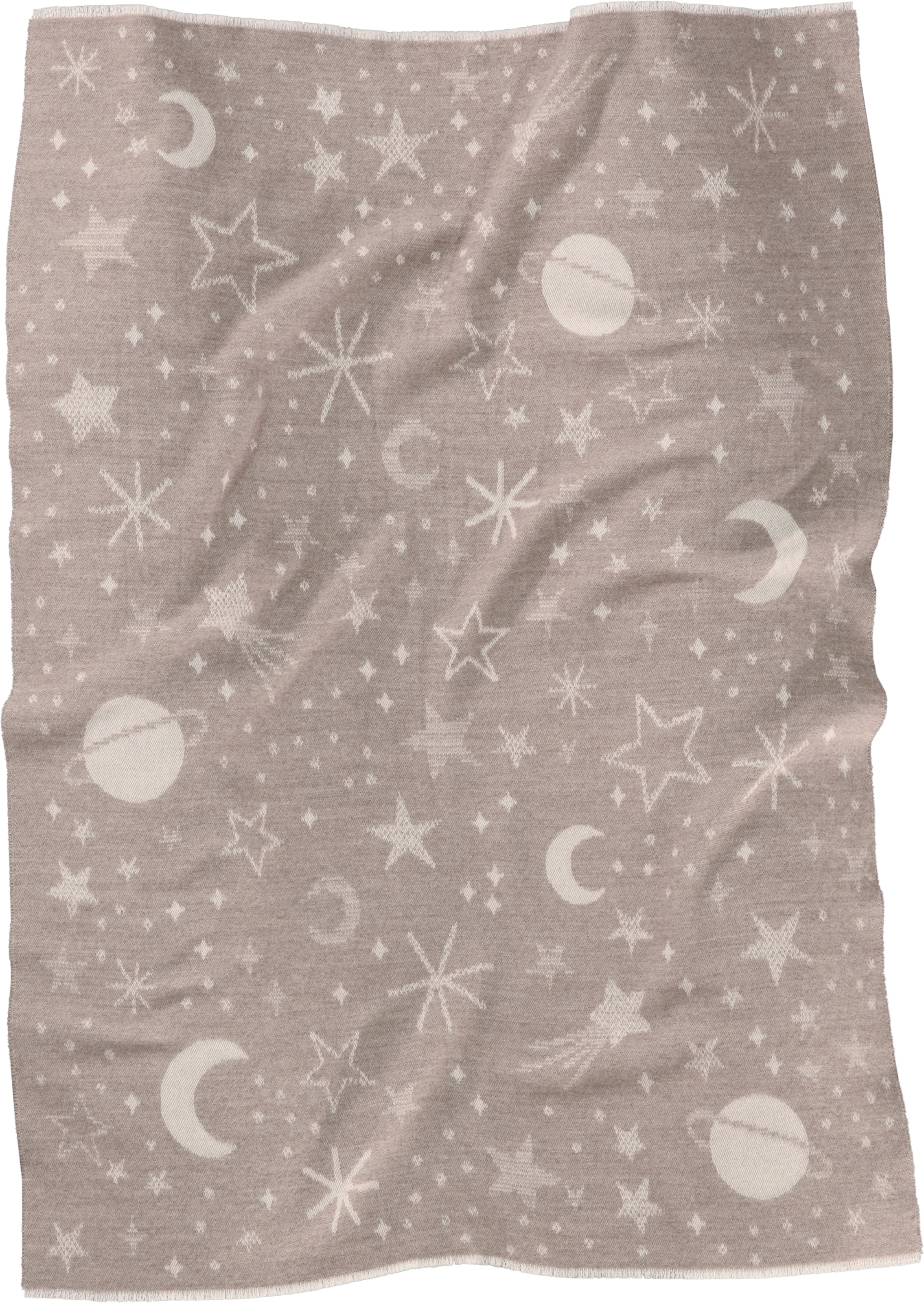 Biederlack Babydecke »Babydecke Universe«, 75 x 100, mit kurzen Fransen günstig online kaufen