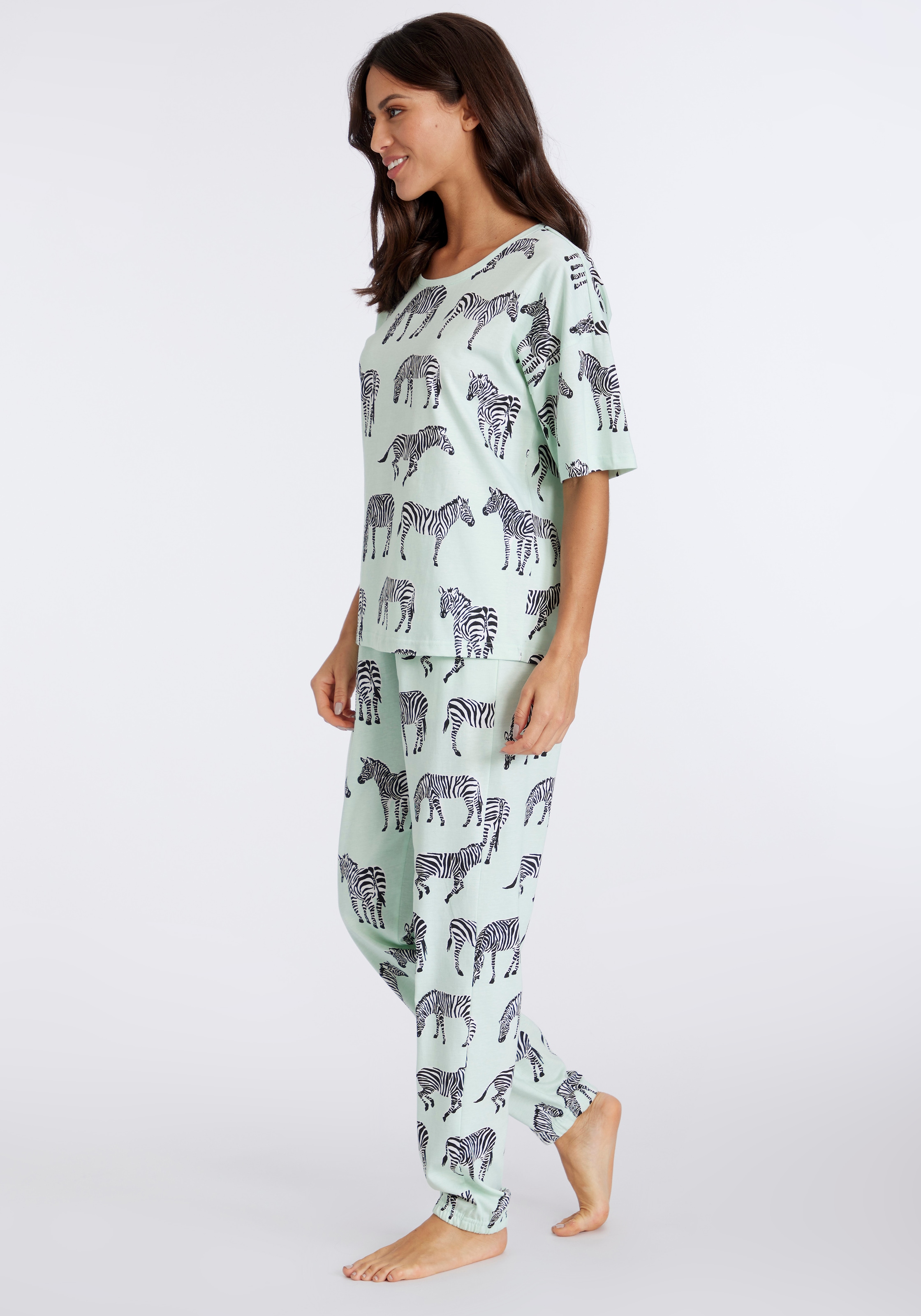 Vivance Dreams Pyjama, (2 tlg.), mt Alloverprint Animal kaufen online