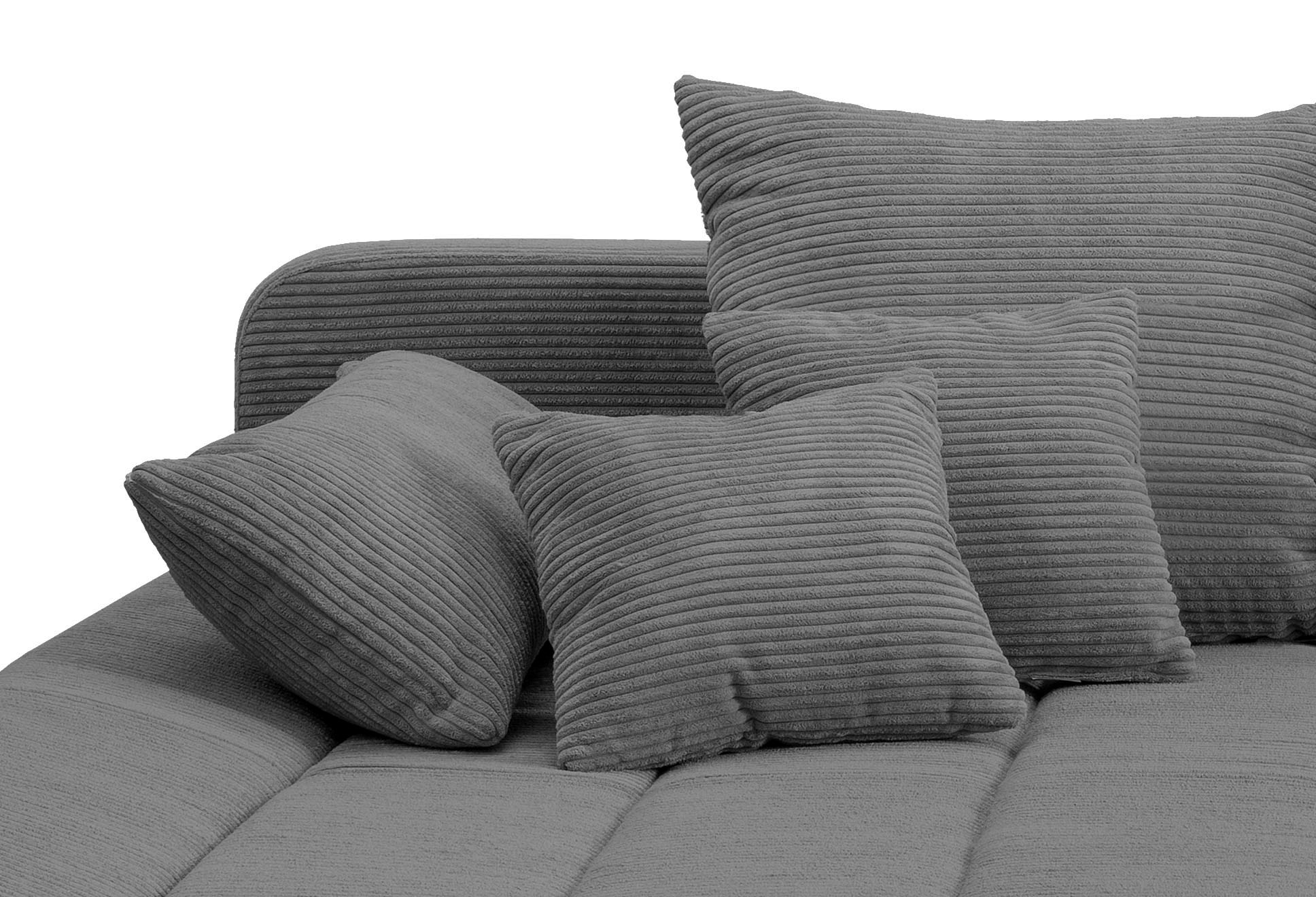 INOSIGN Ecksofa »Imola elegant und bequem, aktuelle Steppung im Sitz, L-Form«, wahlweise mit Bettfunktion, OTTOs Choice