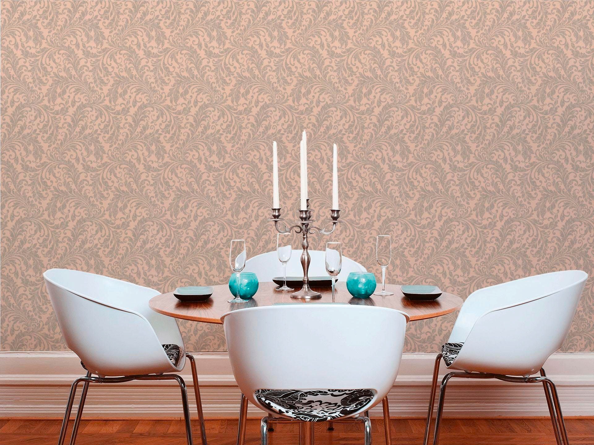 living walls Textiltapete »Di Seta« Barock   gemustert   ornamental leicht günstig online kaufen