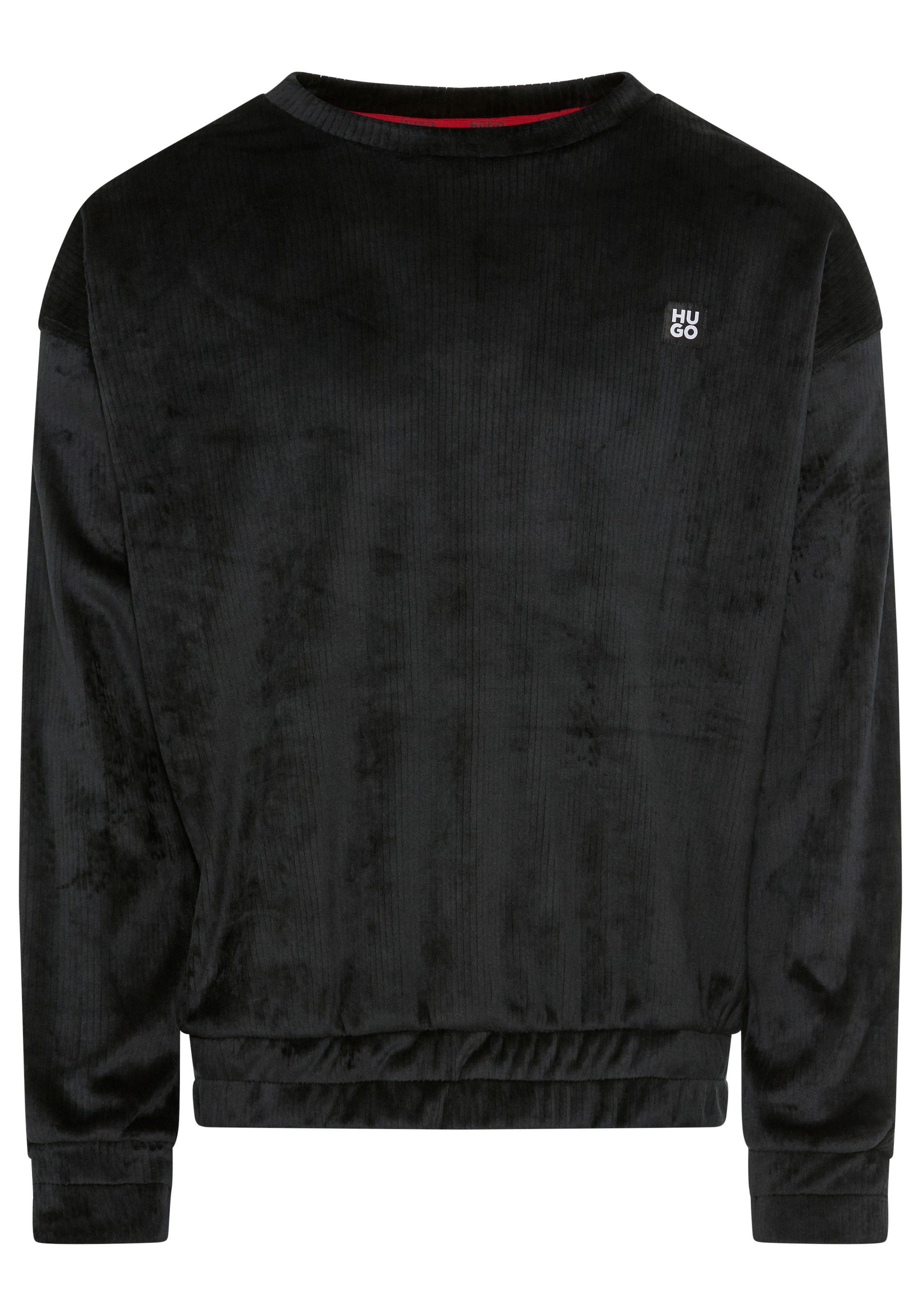 HUGO Underwear Sweatshirt , Rundhalsausschnitt, relaxed fit, elastischer Bund, Samt-Qualität
