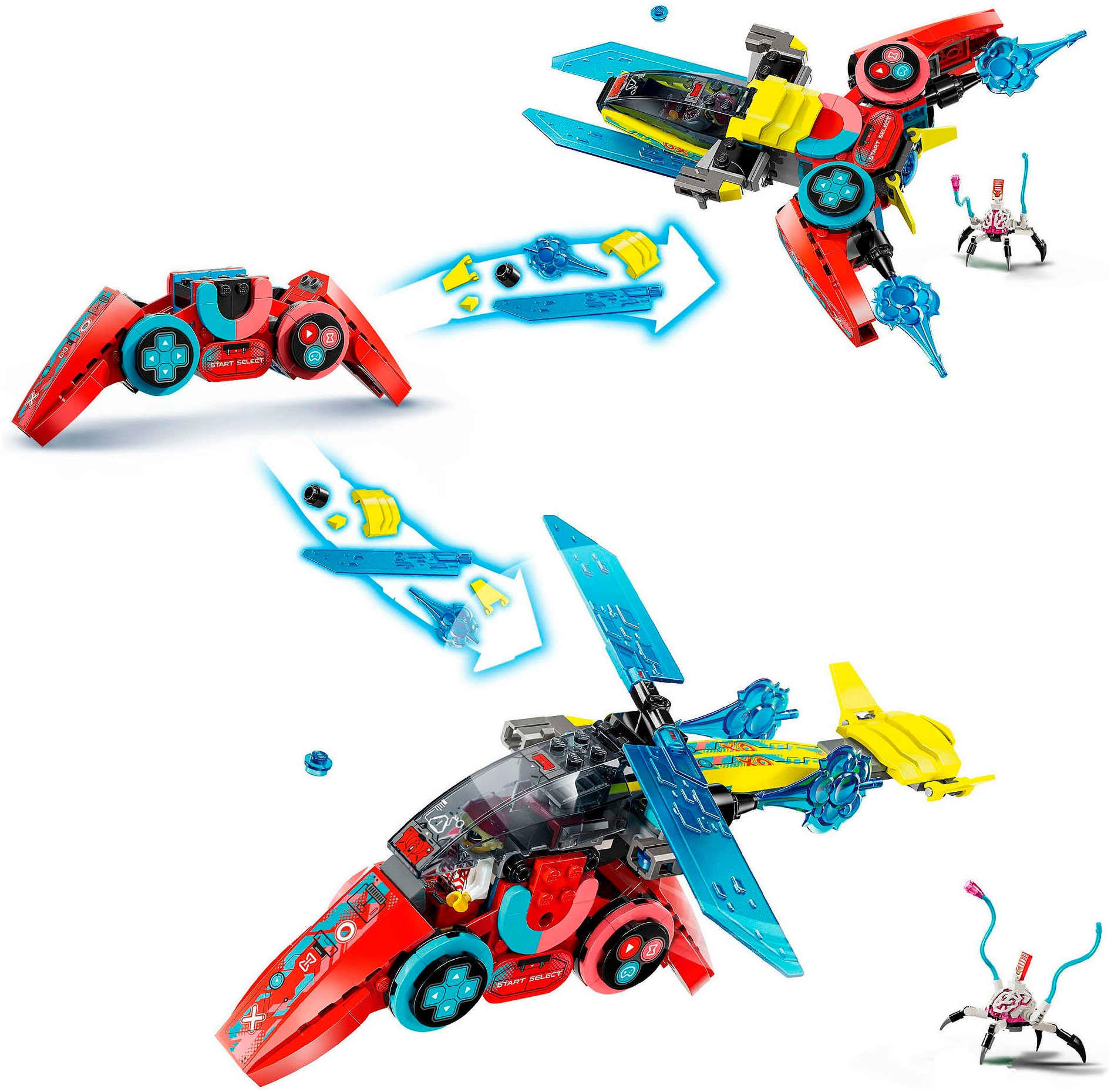 LEGO® Konstruktionsspielsteine »Coopers fliegender Videospiel-Controller (71489), LEGO DREAMZzz«, (266 St.), Made in Europe