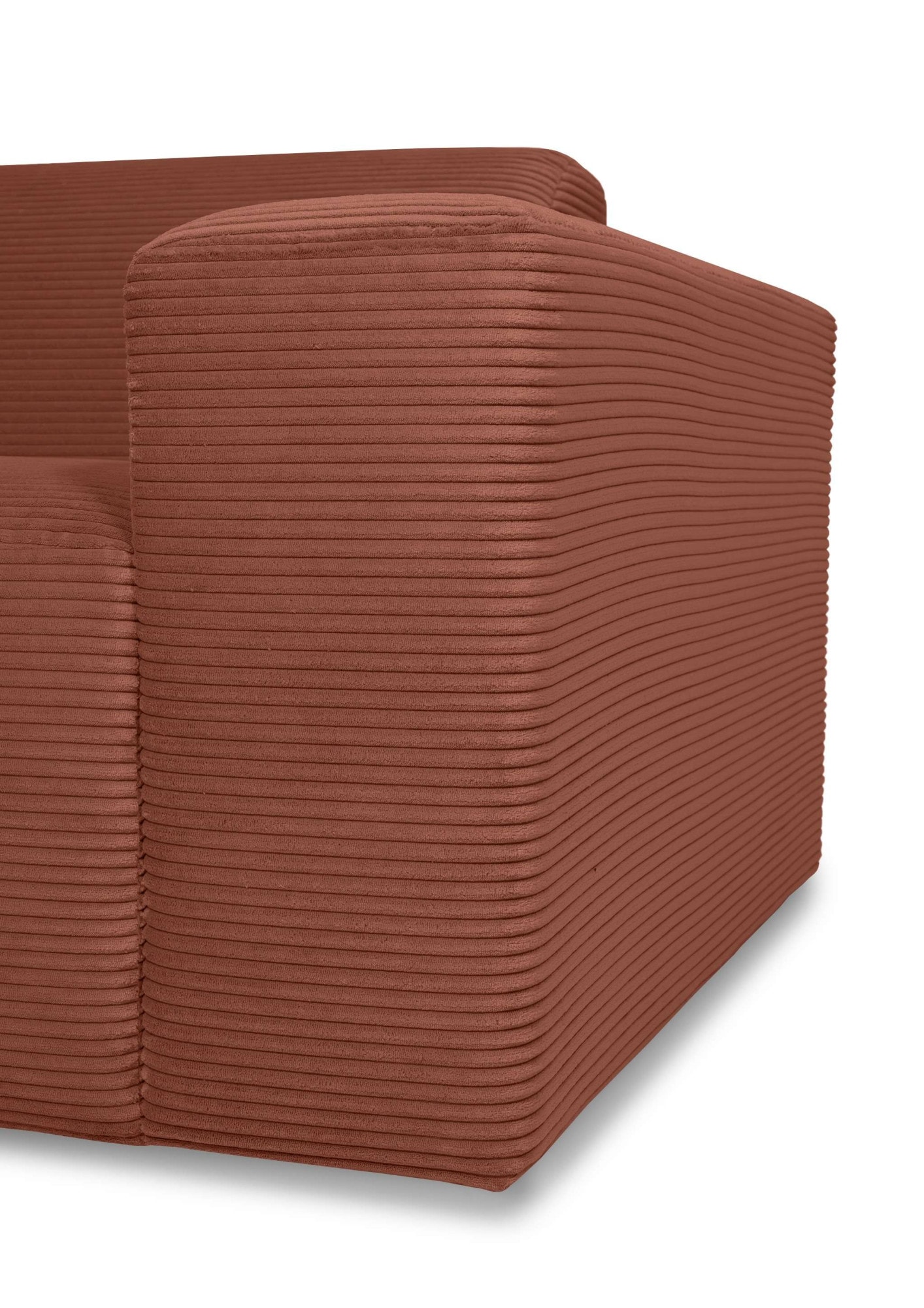 INOSIGN Ecksofa »Koa,228cm, L-Form, Modulsofa, Webstoff, Cord«, Designsofa, Set, Hocker inklusive, weicher Lounge-Sitzkomfort