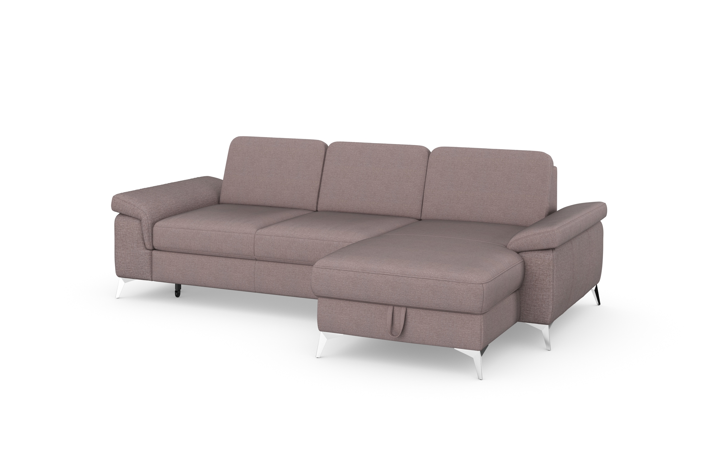 sit&more Ecksofa »Padua L-Form«, inklusive Sitztiefenverstellung, Armteilfunktion und Federkern