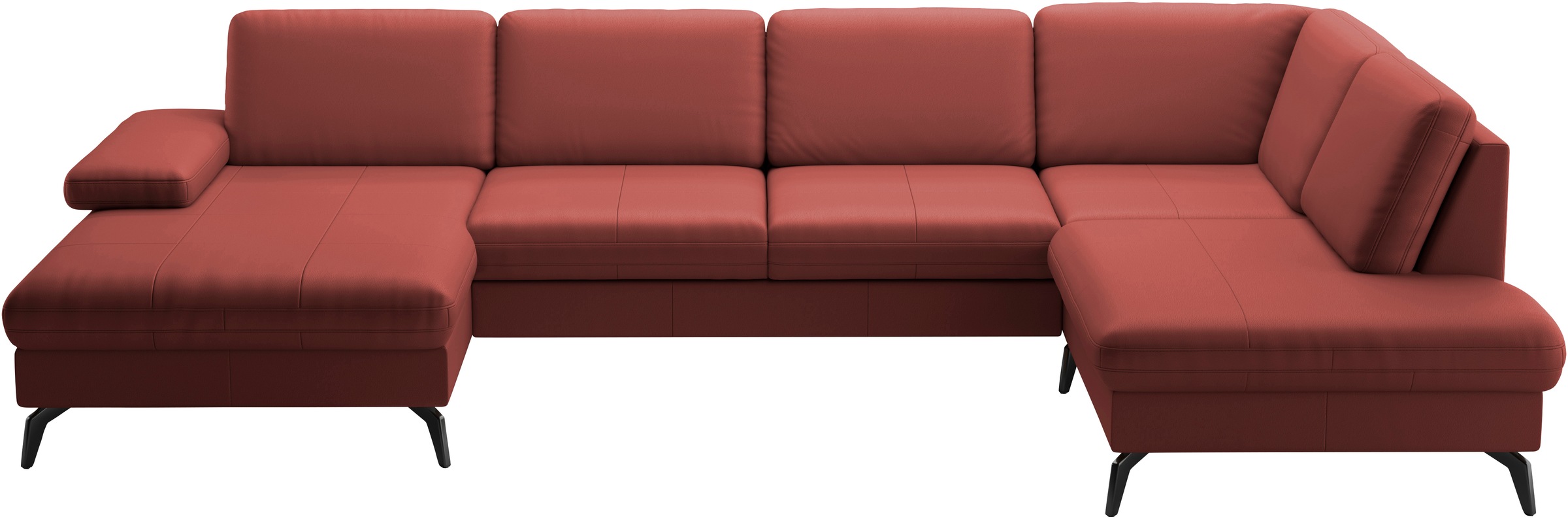 sit&more Wohnlandschaft »Morris U-Form, inkl. Sitztiefenverstellung«, wahlweise mit Armteilverstellung, Bettfunktion & Bettkasten