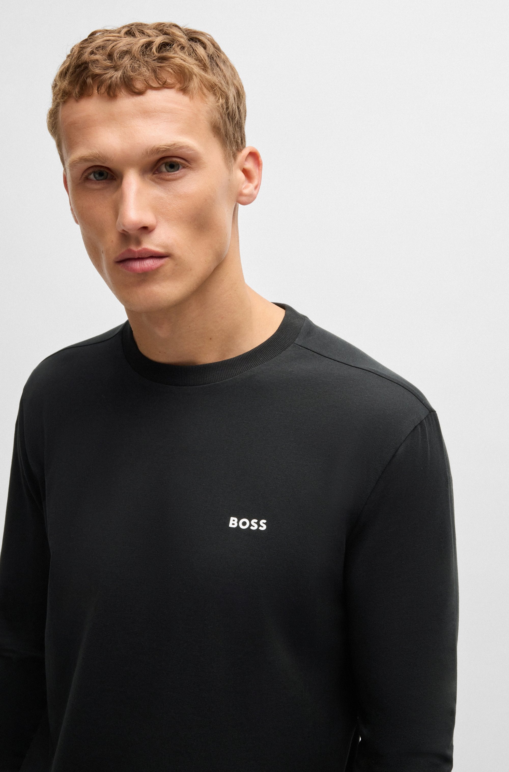 BOSS GREEN Langarmshirt »Tee Long«, mit Rundhalsausschnitt