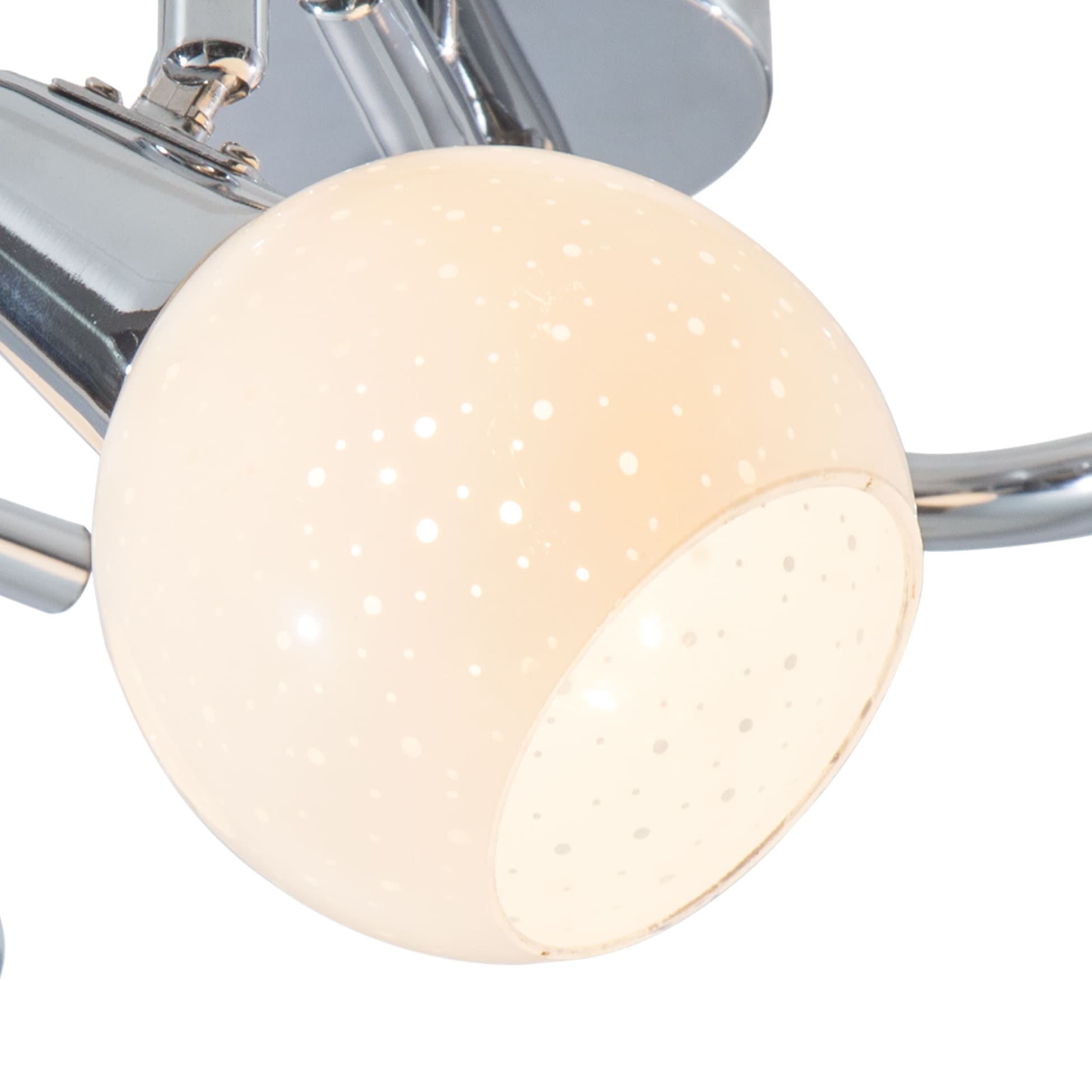 NOWA Deckenstrahler »DOXY«, Leuchtmittel E14 | Leuchtmittel wechselbar, Deckenspot/Glas weiß/Wohnzimmer/Flur/Schlafzimmer/Büro