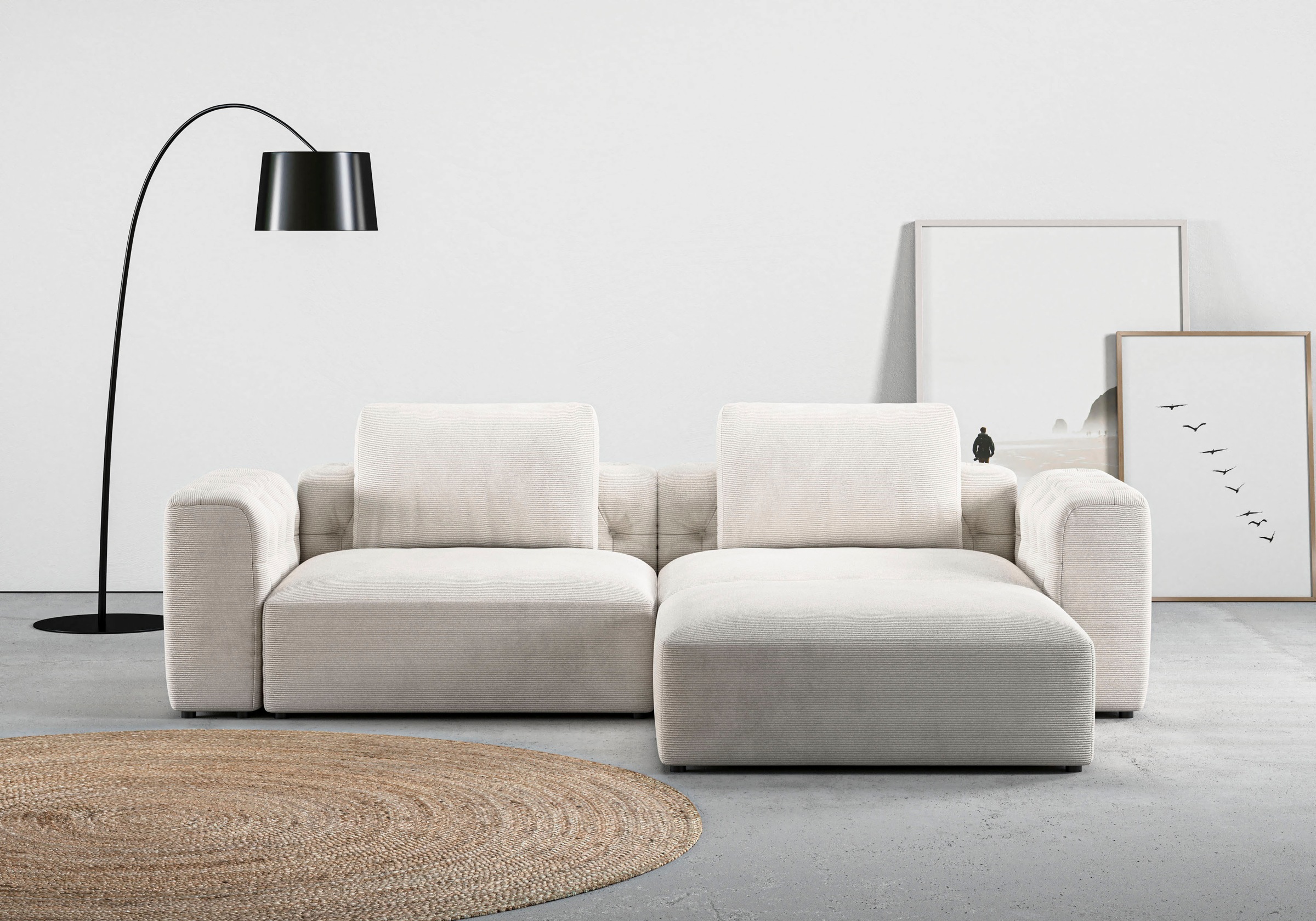 Home affaire Ecksofa »Cushid L-Form« Modulset, bestehend aus 3 Teilen günstig online kaufen