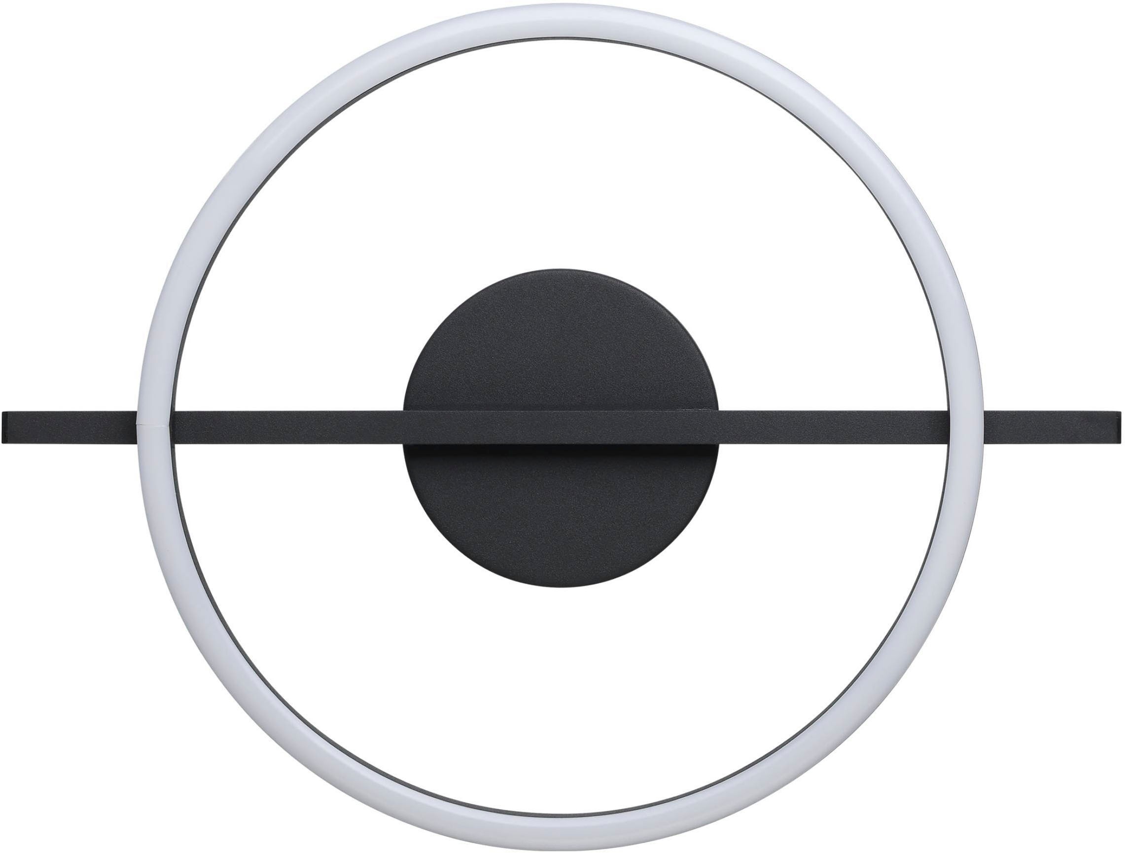 EGLO Deckenleuchte »Amandolo Deckenlampe RGB Backlight Fernbedienung inkl. geometrisch« LED-Modul 1 Stk. Kaltweiß | RGB Wand-/Deckenleuchte - L40 x B30 x H6,5 cm - schwarz - 17W inkl.