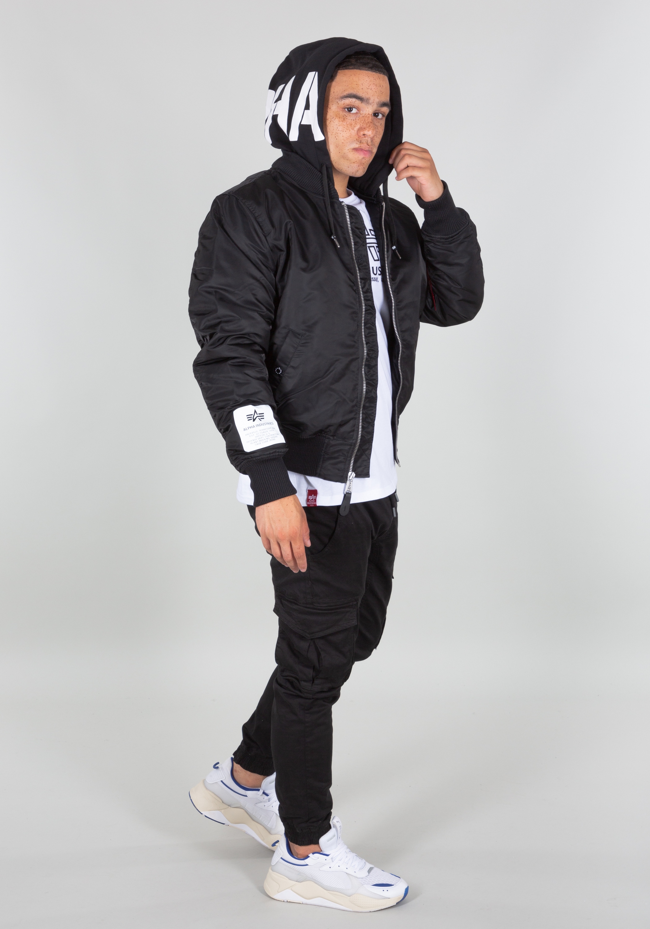 Alpha Industries Bomberjacke »Alpha Industries Men - Bomber Jackets MA-1 Zip Hood Print«