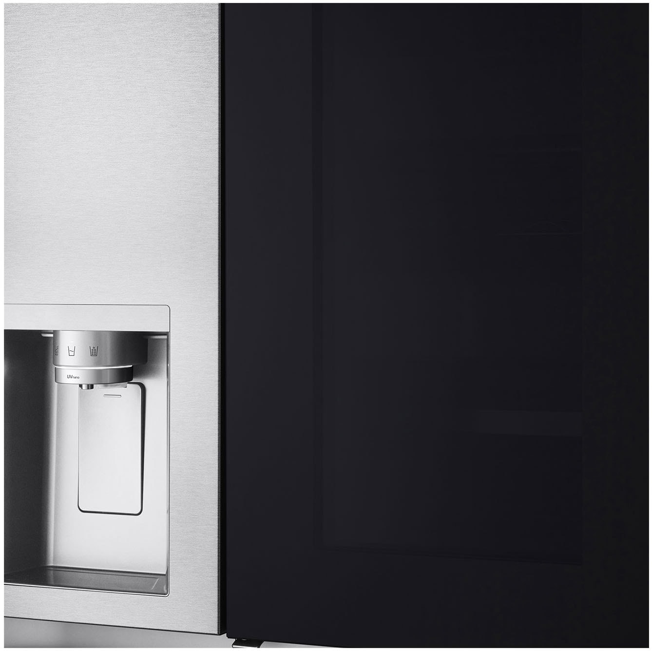 LG Side-by-Side X-Serie »GSXE90MBAD«, großes Wein- und Flaschenregal