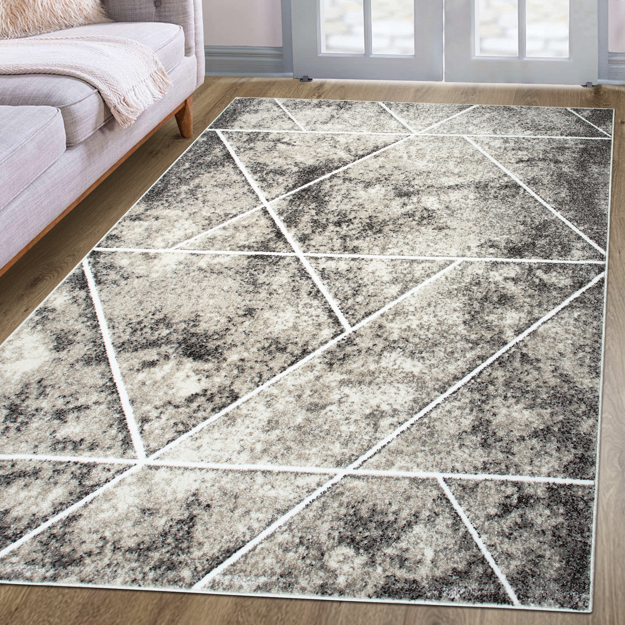 my home Teppich »Kimly, geometrisches Design in 3D-Optik«, rechteckig, 9 mm günstig online kaufen
