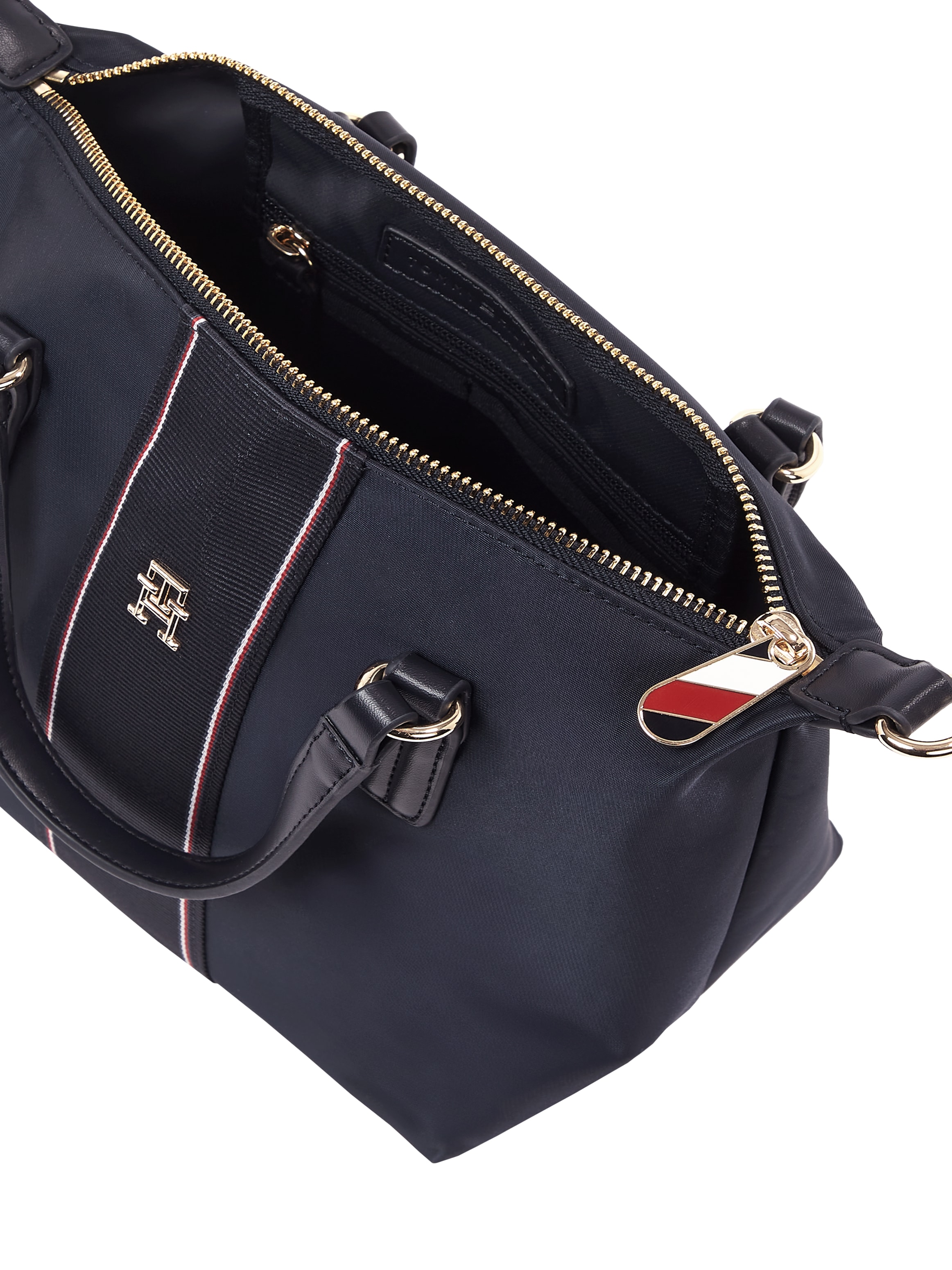 Tommy Hilfiger Tragetasche »POPPY SMALL TOTE CORP«, Damen Umhängetasche, Schultertaschen, Henkeltasche mit buntem Zipper
