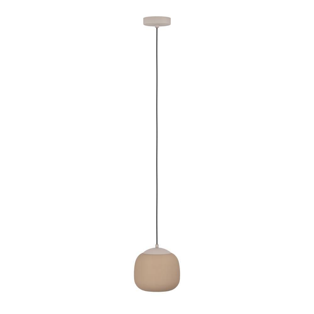 EGLO Hängeleuchte »COMINIO«, 1 flammig, Leuchtmittel E27 | ohne Leuchtmittel, Pendellampe, satiniertem Glas, Metall in Taupe, E27 Fassung, Ø 18,5 cm