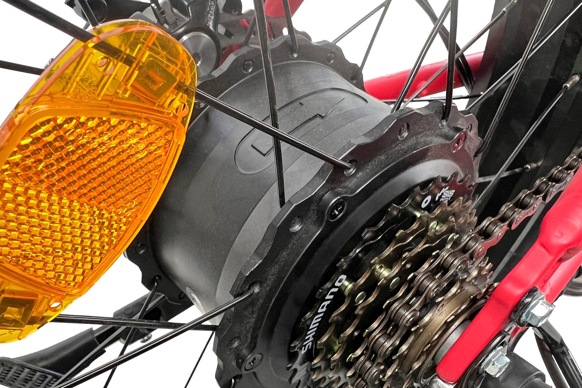 LLobe »Elektro Faltrad 20" Terrain rot« 7 Gang Shimano Tourney Schaltwerk Kettenschaltung Heckmotor 250 W