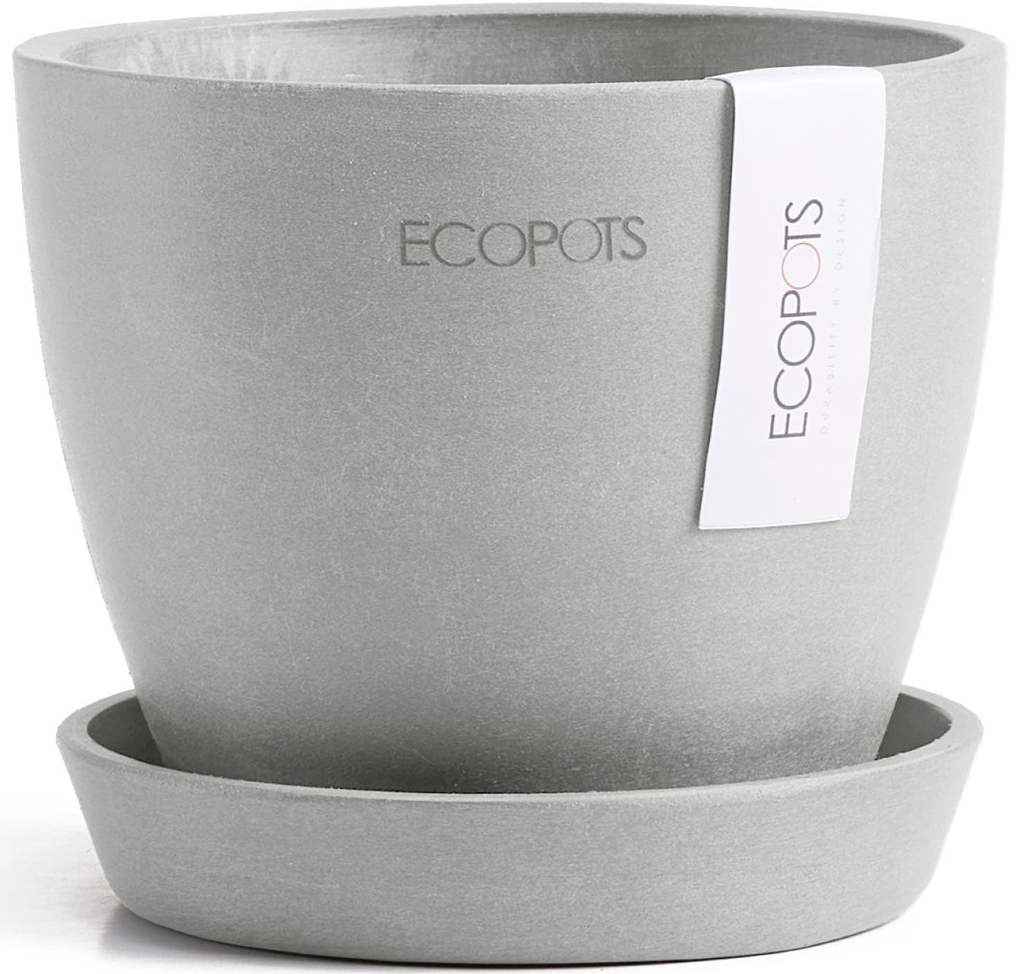 ECOPOTS Blumentopf »Antwerp Mini 11 Weißgrau« für den Innenbereich