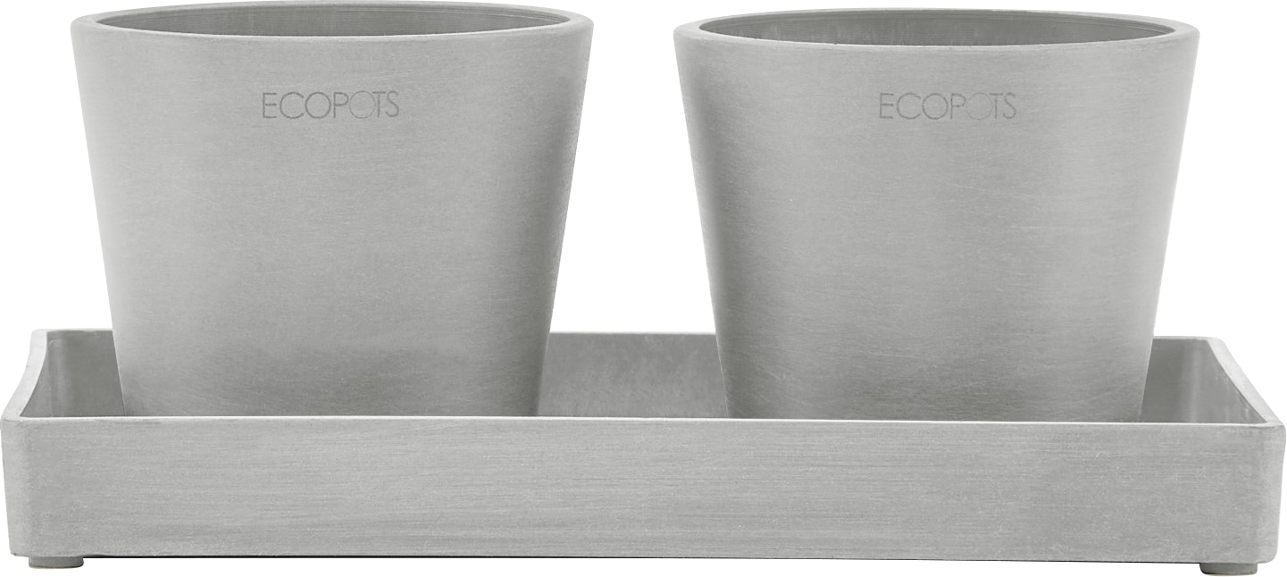 ECOPOTS Blumentopfuntersetzer »SQUARE SAUCER Grey«, BxTxH: 43x43x3,5 cm  kaufen