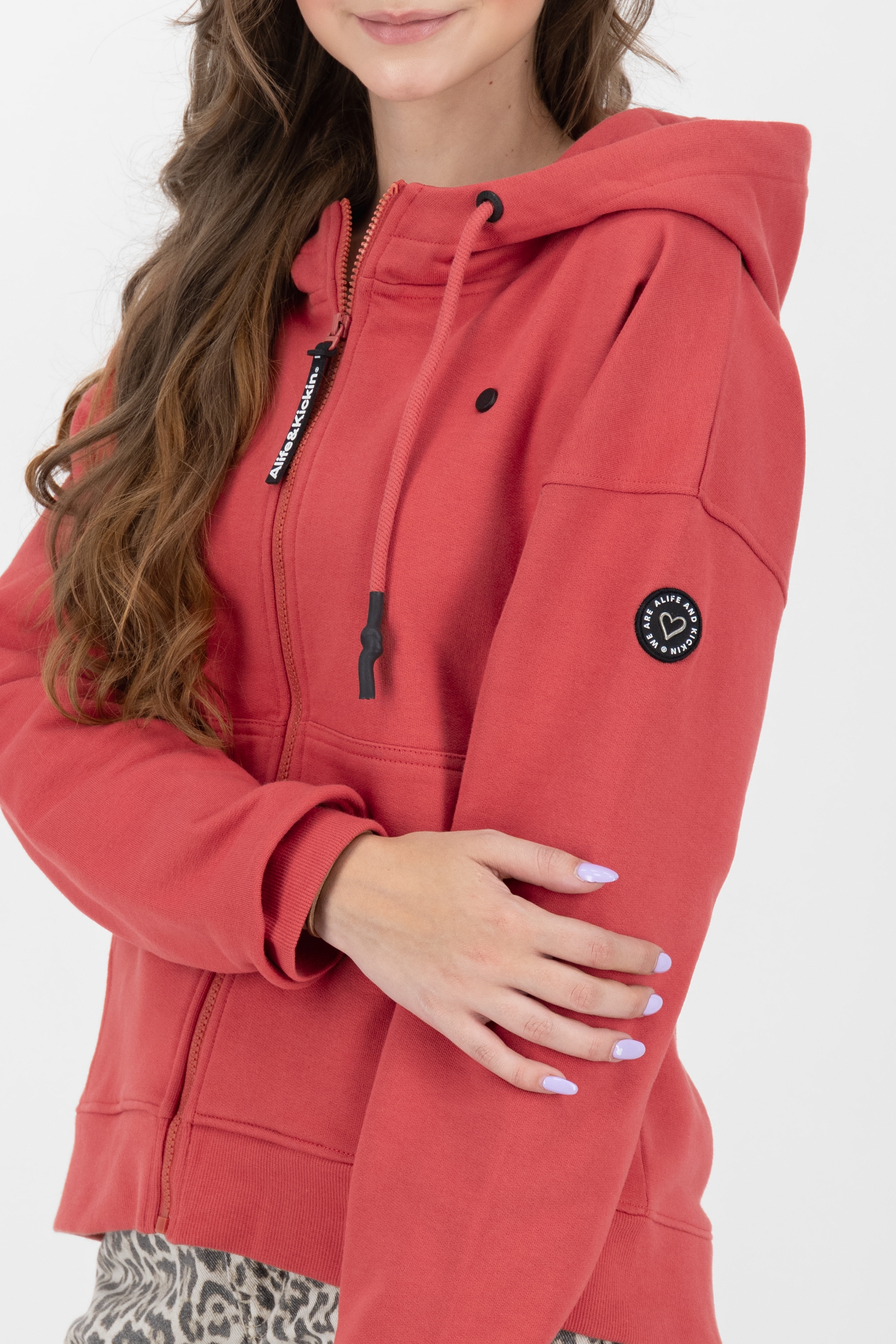Alife & Kickin Kapuzensweatjacke »Damen TwiggyAK A«, Basic Hoodie Kapuzenpullover, Sweatshirt mit Kapuze