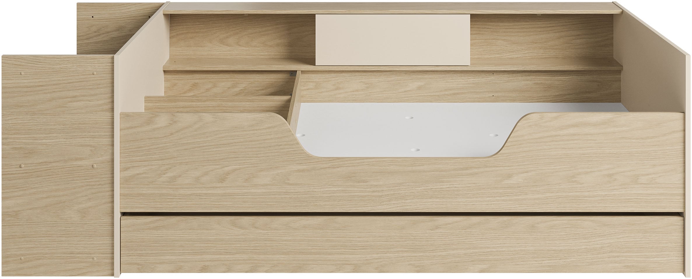 Gami Stauraumbett »BAYA« Ein Bett, das mit Ihrem Kind mitwächst !