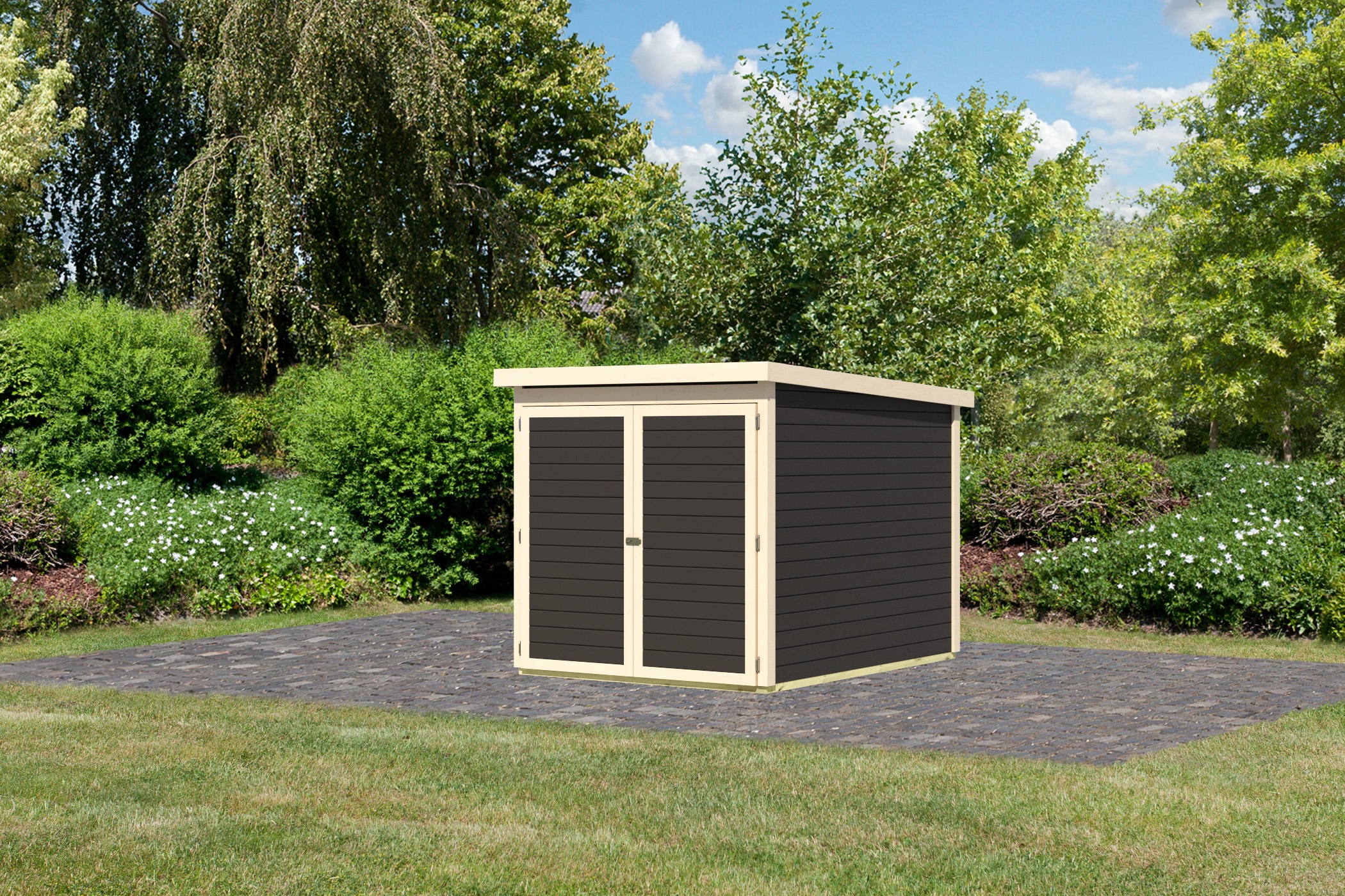 Karibu Fahrradbox »Fahrradgarage«, in verschiedenen Farben, BxTxH: 162,5x216x167 cm
