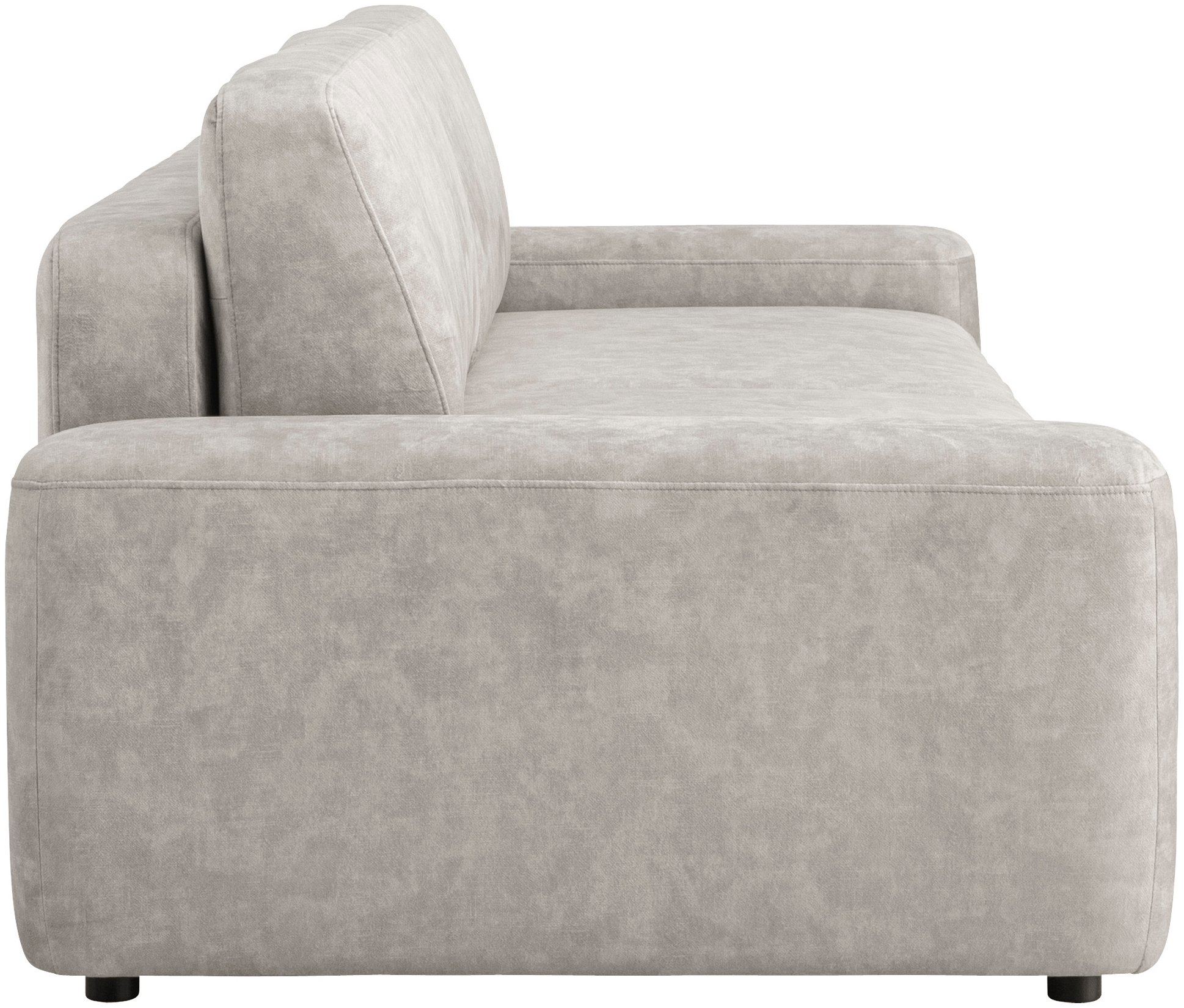 INOSIGN 3-Sitzer »TORGE (257cm), Sofa,Schlafsofa in Cord, Samtvelours, Struktur fein«, rundes Design, Schlaffunktion u. Bettkasten, Liegefläche: 135/200 cm