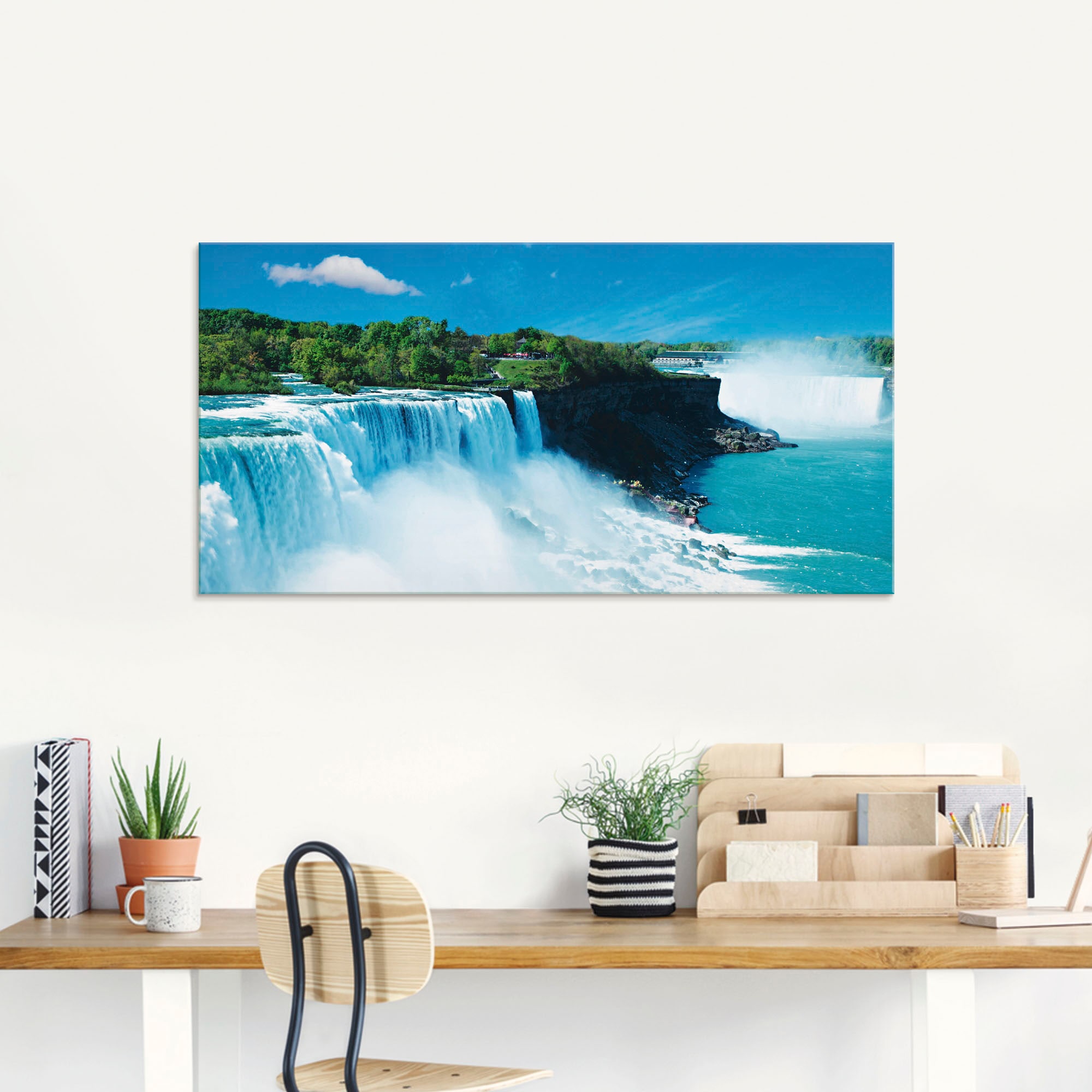 Artland Glasbild »Niagara«, Gewässer, (1 St.), in verschiedenen Größen