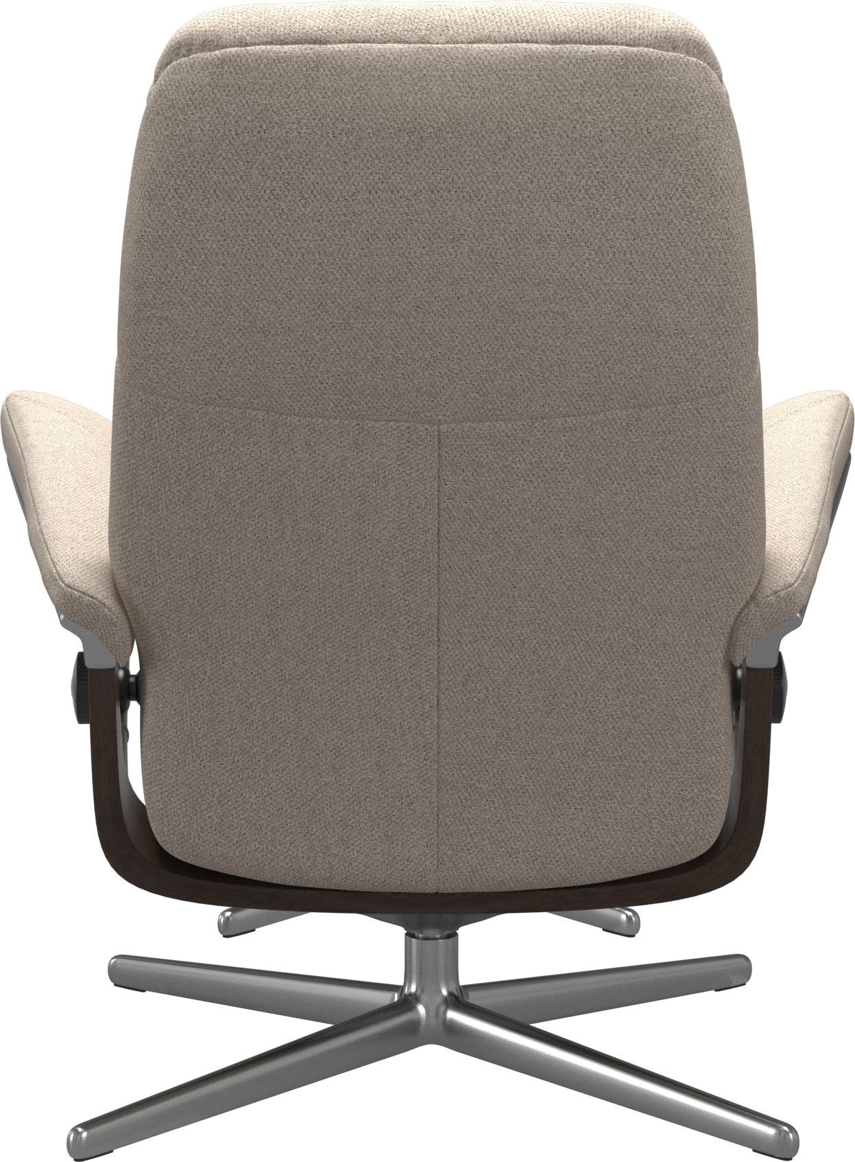 Stressless® Relaxsessel »Consul«, (Set, Relaxsessel mit Hocker), mit Hocker, mit Cross Base, Größe S, M & L, Holzakzent Wenge