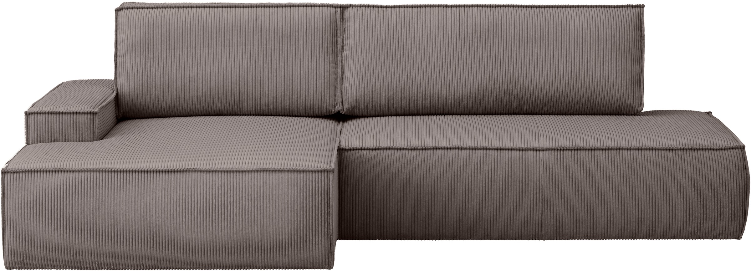 Home affaire Ecksofa »SHERWOOD, Schlafsofa in L-Form offen (275cm), Cord, L günstig online kaufen