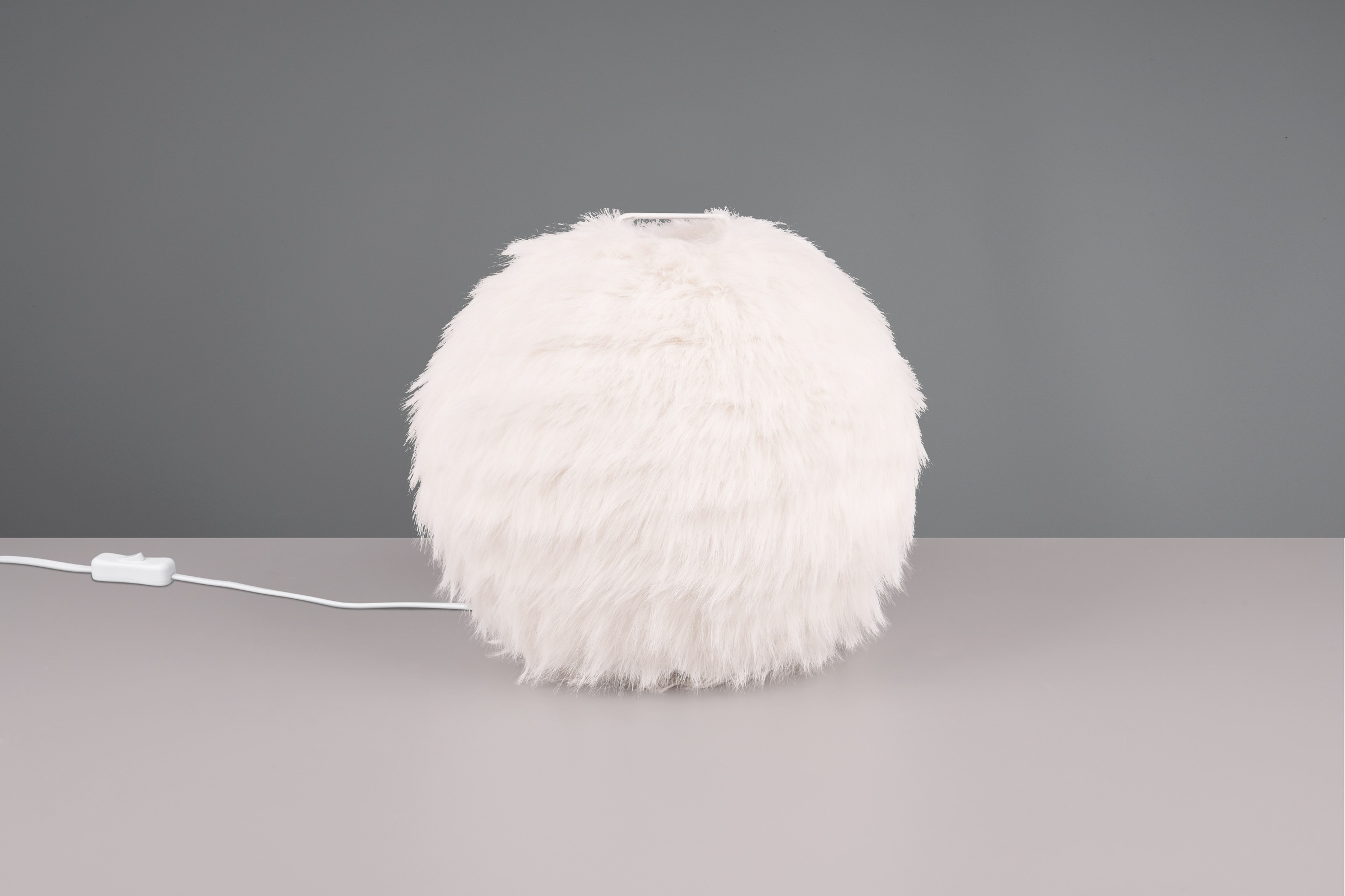 REALITY Leuchten Schreibtischlampe »FURRY, Tischleuchte m. Plüsch Lampensch günstig online kaufen