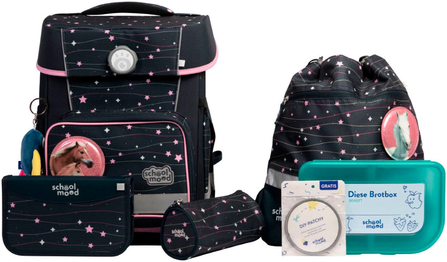 School-Mood Damen SCHOOL-MOOD Schulranzen »Champion Pro« retroreflektierende Flächen