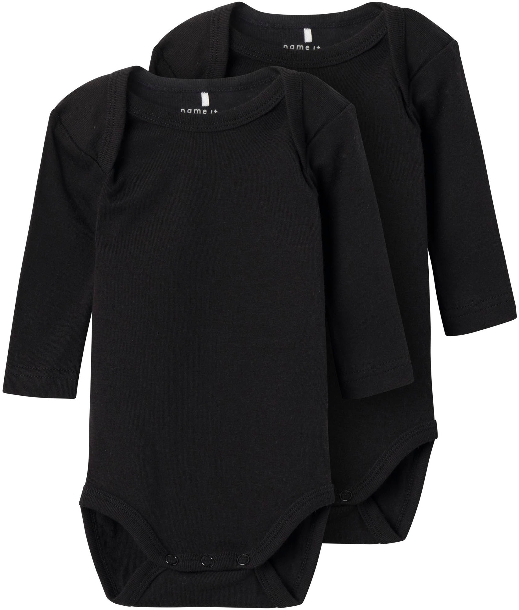 Name It Langarmbody »NBNBODY 2P LS SOLID BLACK NOOS«