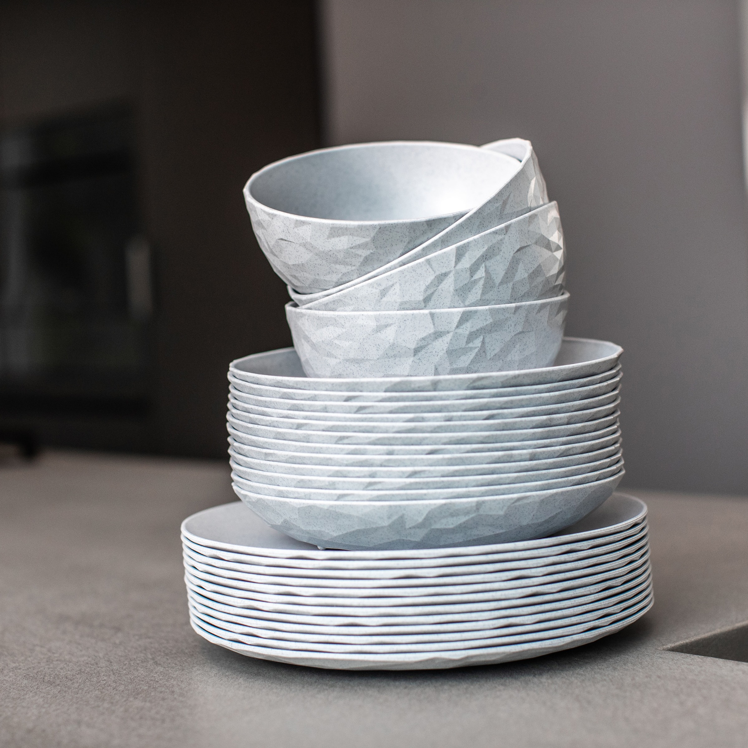 KOZIOL Suppenteller »CLUB PLATE«, (Set, 4 St., 4er-Set), 100% recycelbar,CO günstig online kaufen