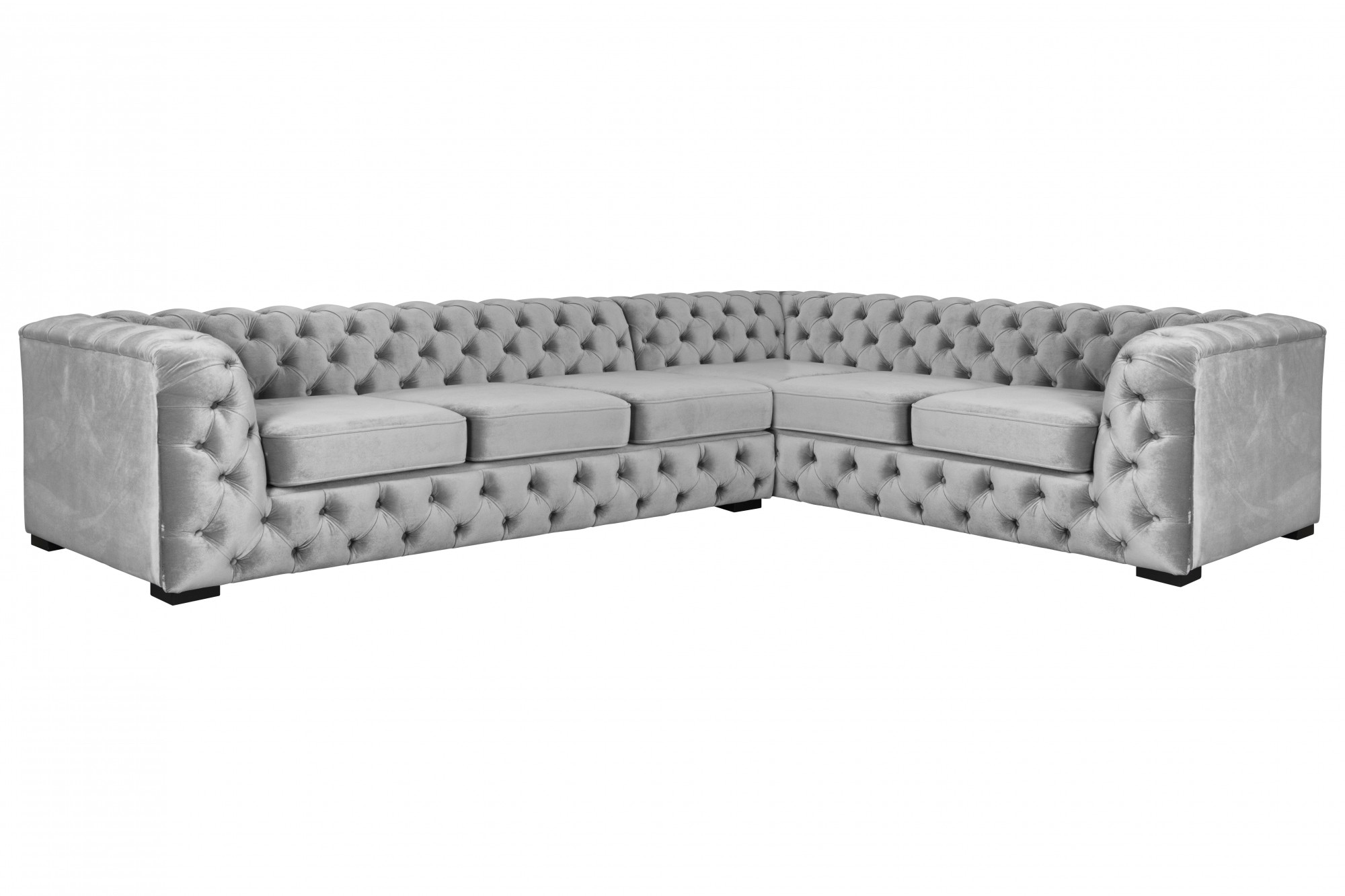 Home affaire Chesterfield-Sofa »KALINA L-Form«, hochwertig Chesterfield-Aus günstig online kaufen