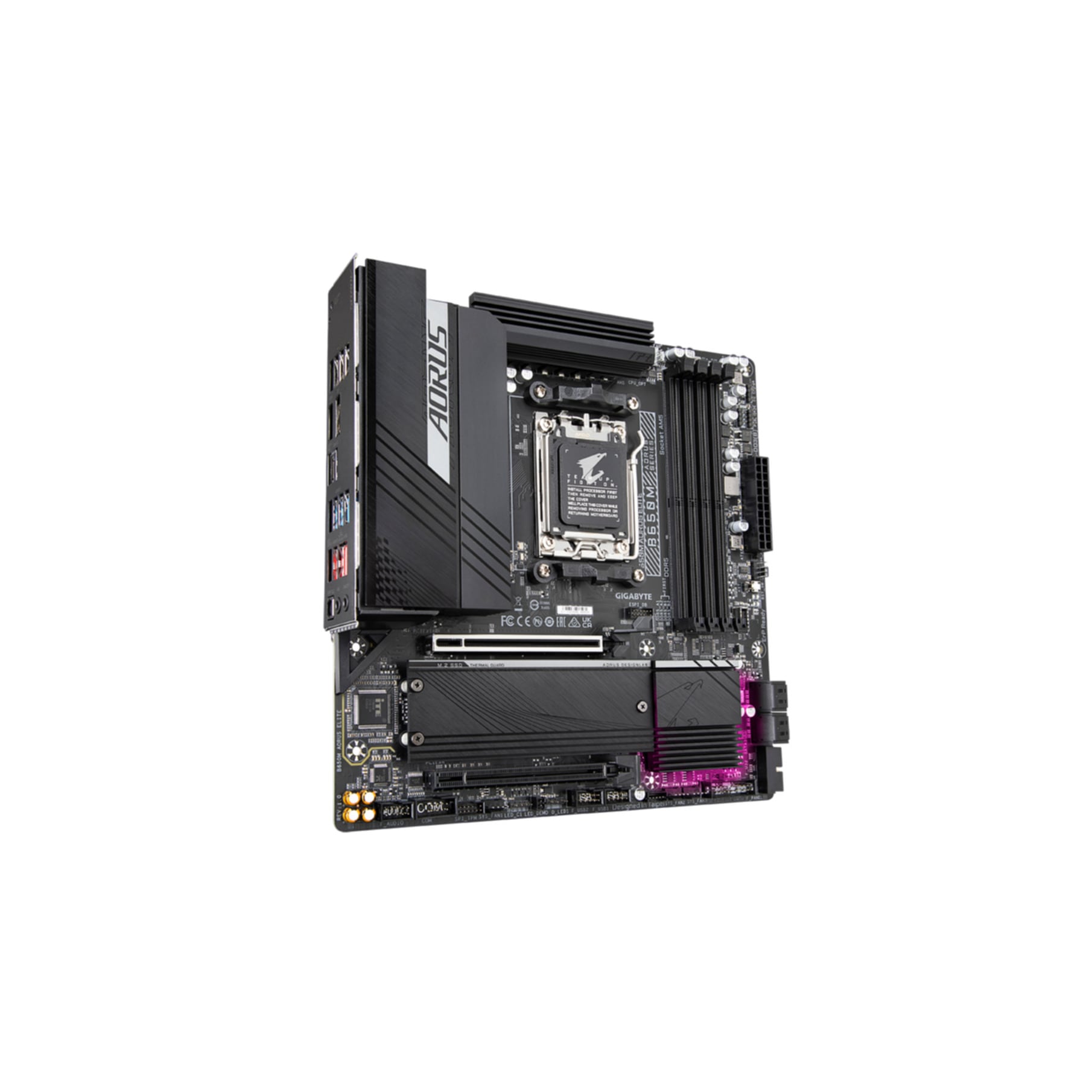 Gigabyte Mainboard »B650M AORUS ELITE Mainboard – Unterstützt AMD Ryzen 9000 CPUs, 12+2+2«