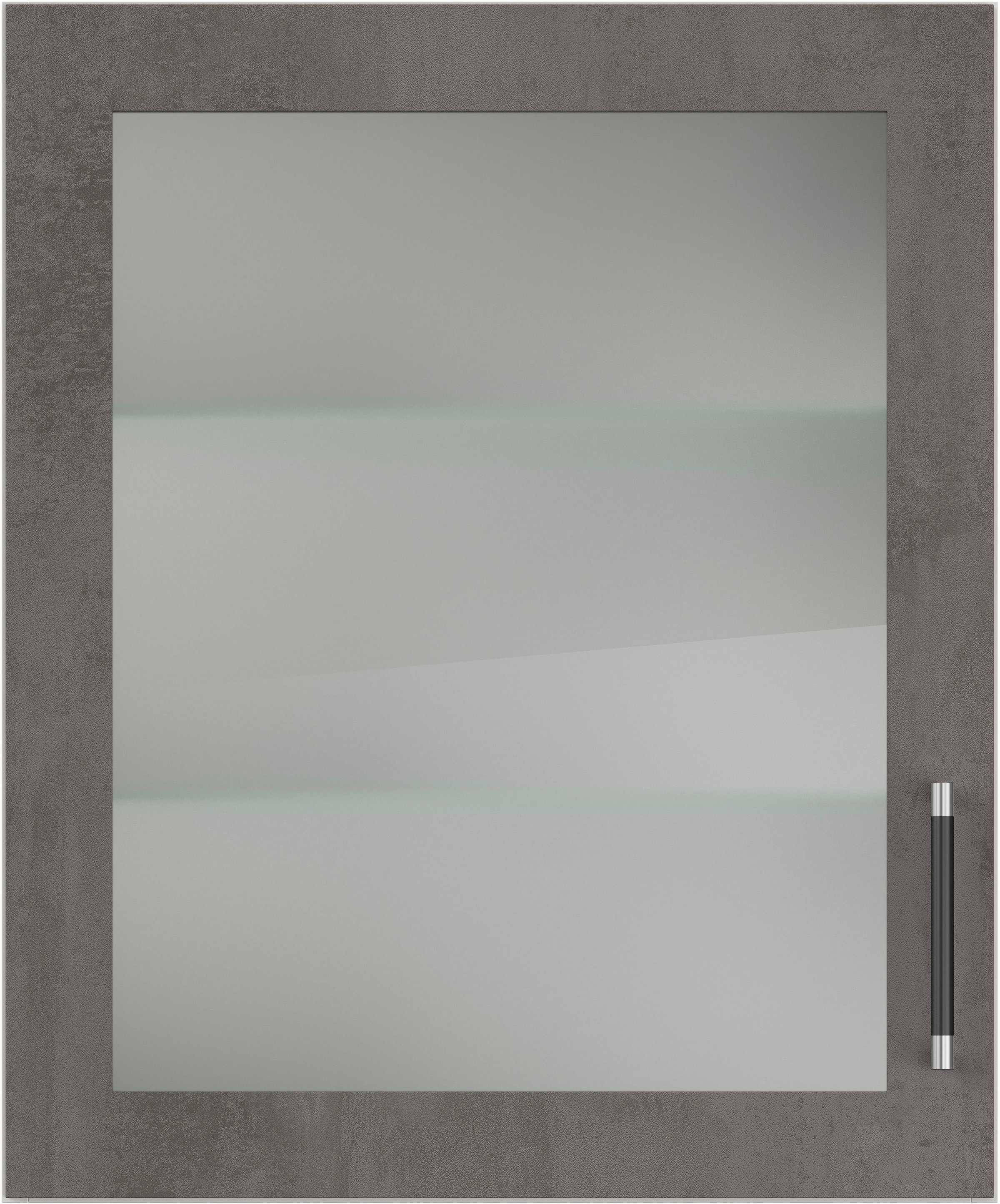 IMPULS KÜCHEN Glashängeschrank »"Prag", Breite/Höhe: 50 oder 60/72,3 cm«, vormontiert, mit Glasdrehtür, mit verstellbarem Glasfachboden