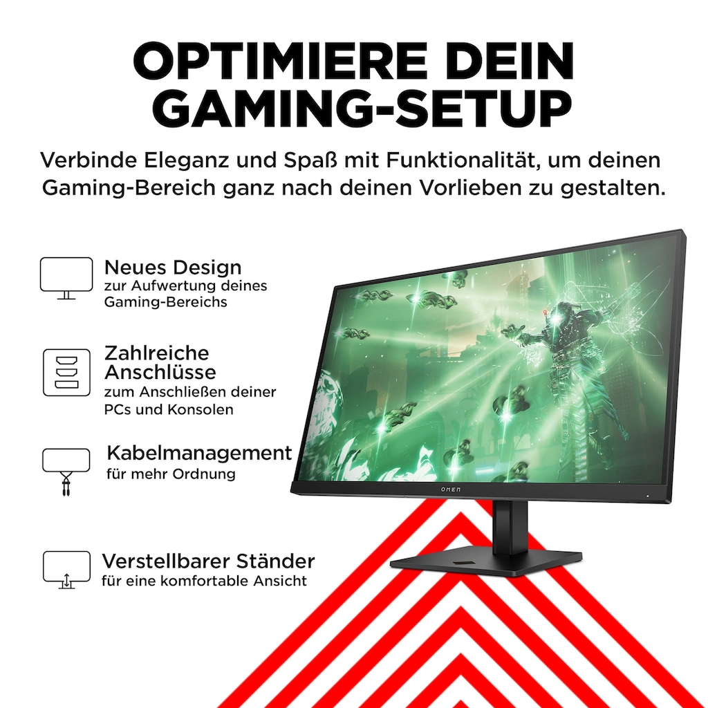 HP Gaming-Monitor »OMEN 27q (HSD-0156-A)«, 68,6 cm/27 Zoll, 2560 x 1440 px, QHD, 1 ms Reaktionszeit, 165 Hz