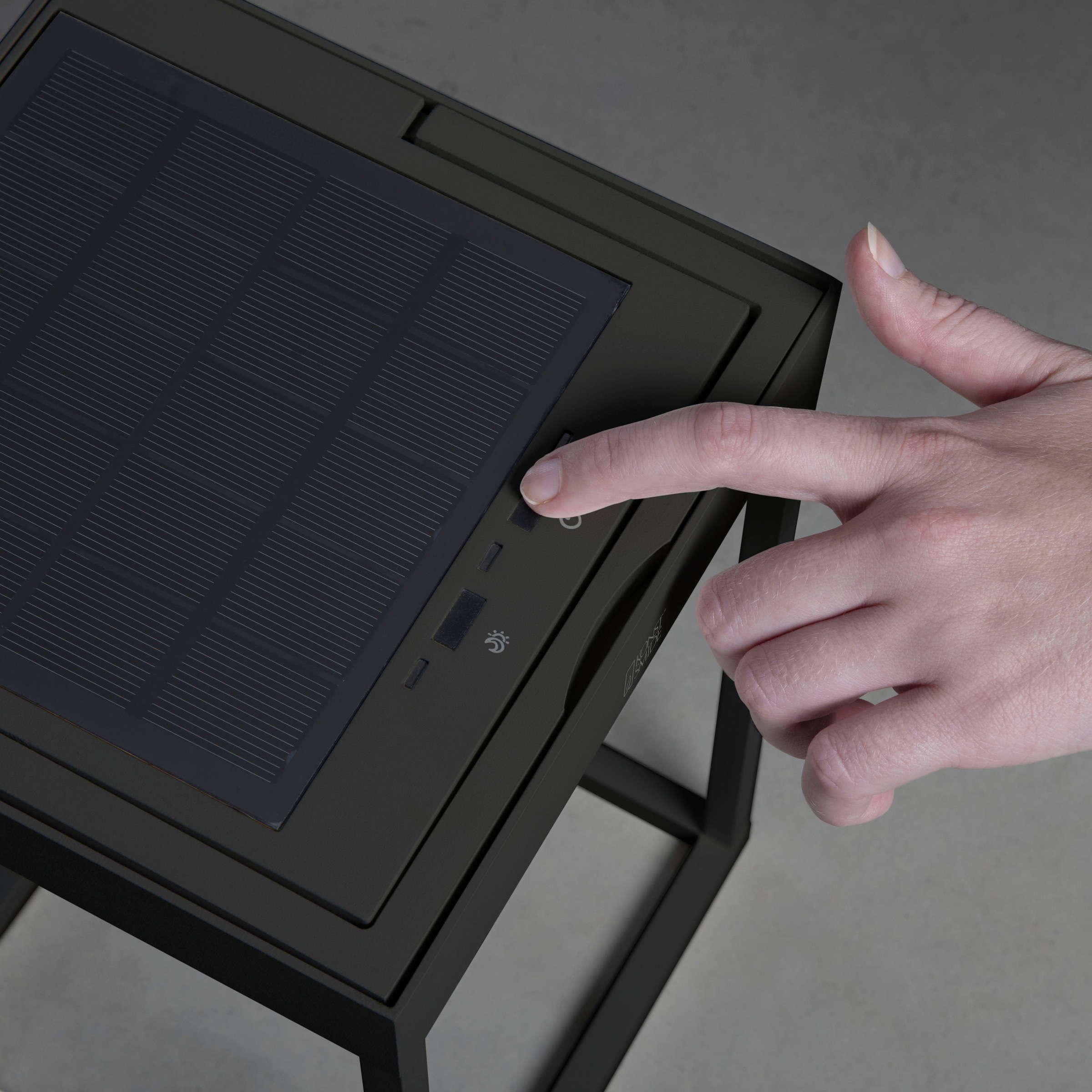KONSTSMIDE LED Laterne »Portofino« LED-Modul 2 Stk. Warmweiß Portofino LED Solar/USB-Laterne, dimmbar