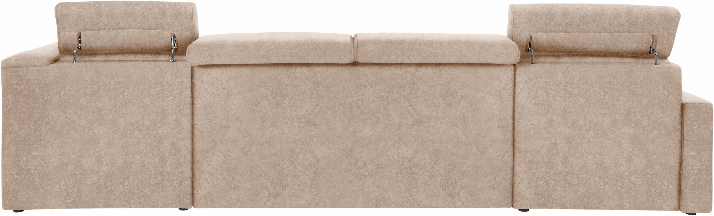 DOMO collection Wohnlandschaft »Ava moderne Sitzheftung mit toller Doppelnaht, komfortabel, U-Form« mit Federkern, wahlweise mit Kopfteilverstellungen