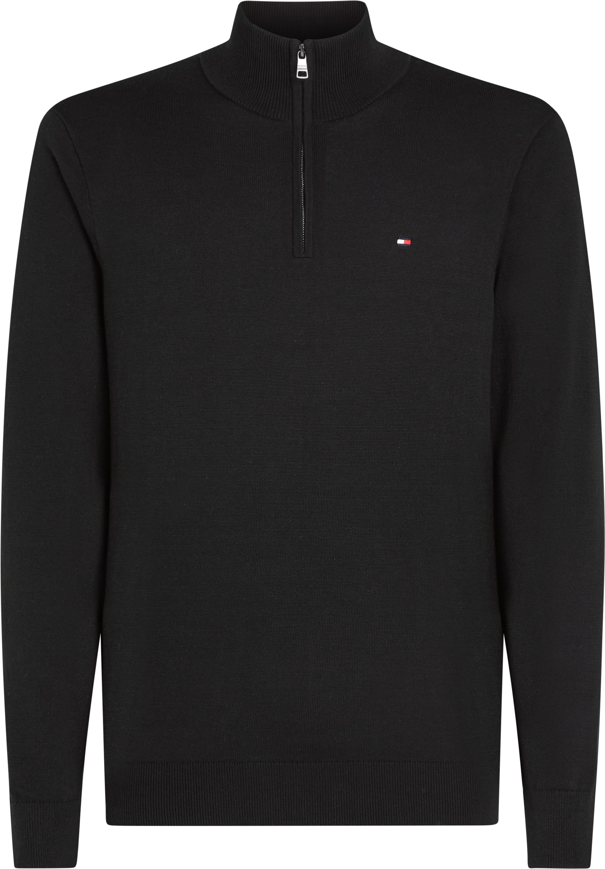 Tommy Hilfiger Big & Tall Stehkragenpullover »BT-ESSENTIAL COTTON ZIP MOCK-B«, Großen Größen