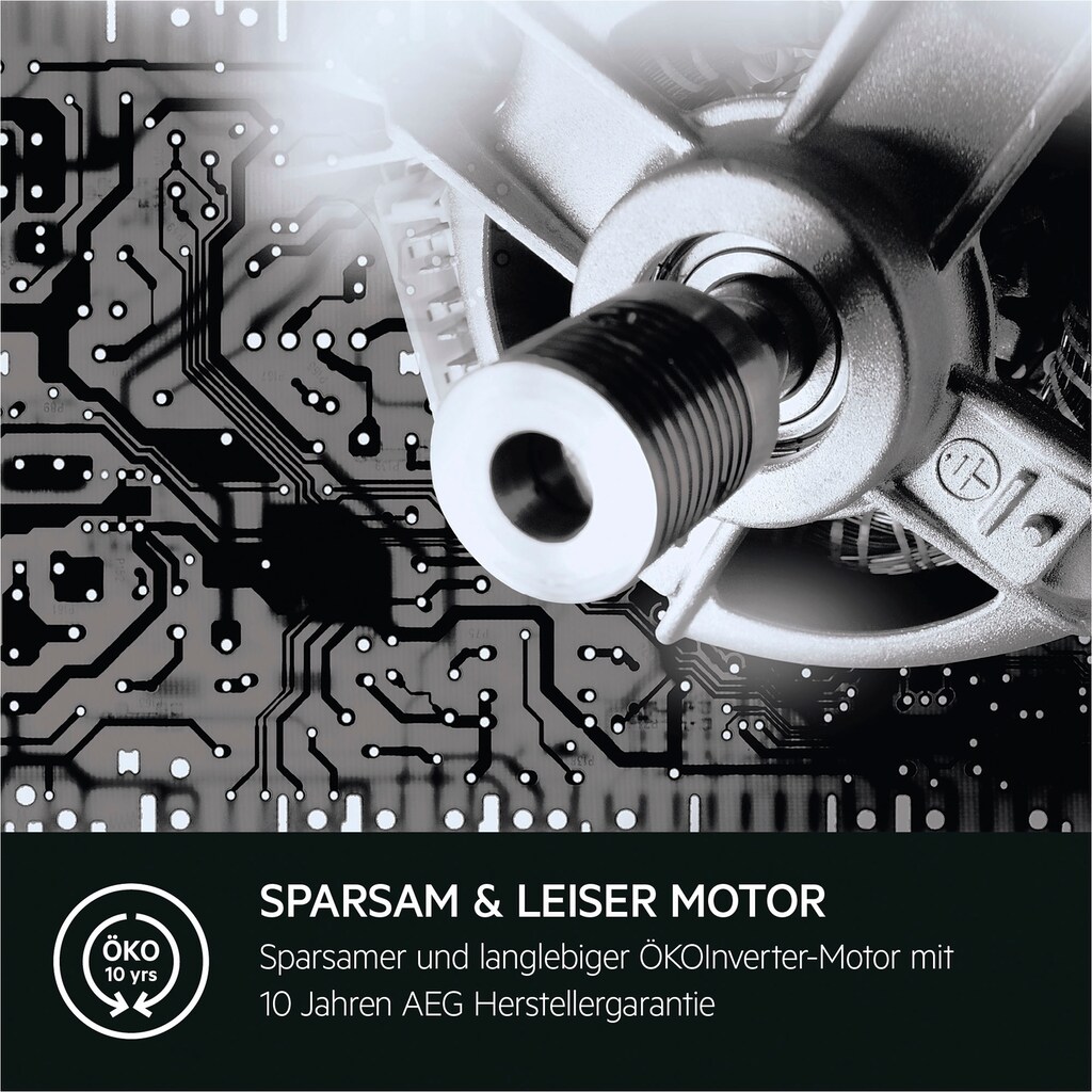 AEG Waschmaschine »LR6A668«, 6000, LR6A668, 8 kg, 1600 U/min, ProSense® Mengenautomatik - spart bis 40% Zeit, Wasser und Energie