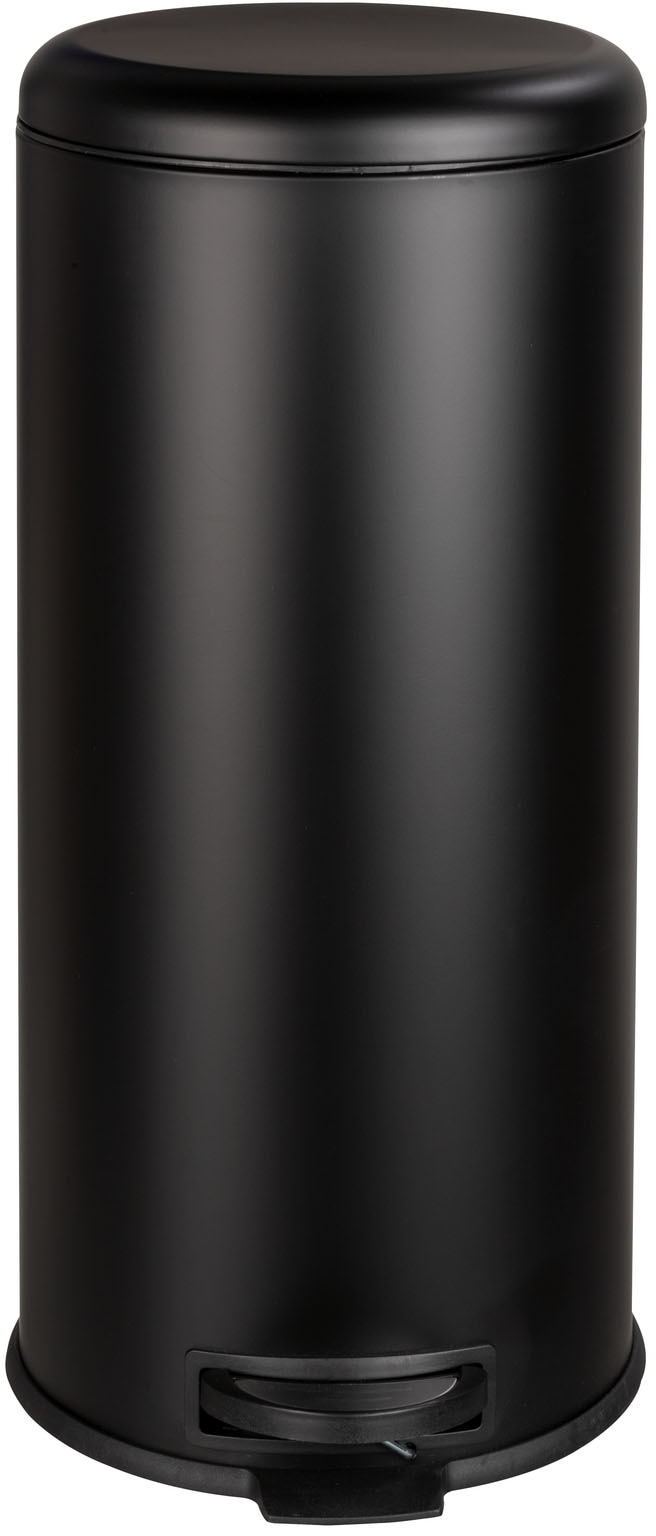WENKO Mülleimer »Modell Leman Easy Close«, Abfalleimer mit Tretfunktion & Absenkautomatik, Industrial Style, 30 L