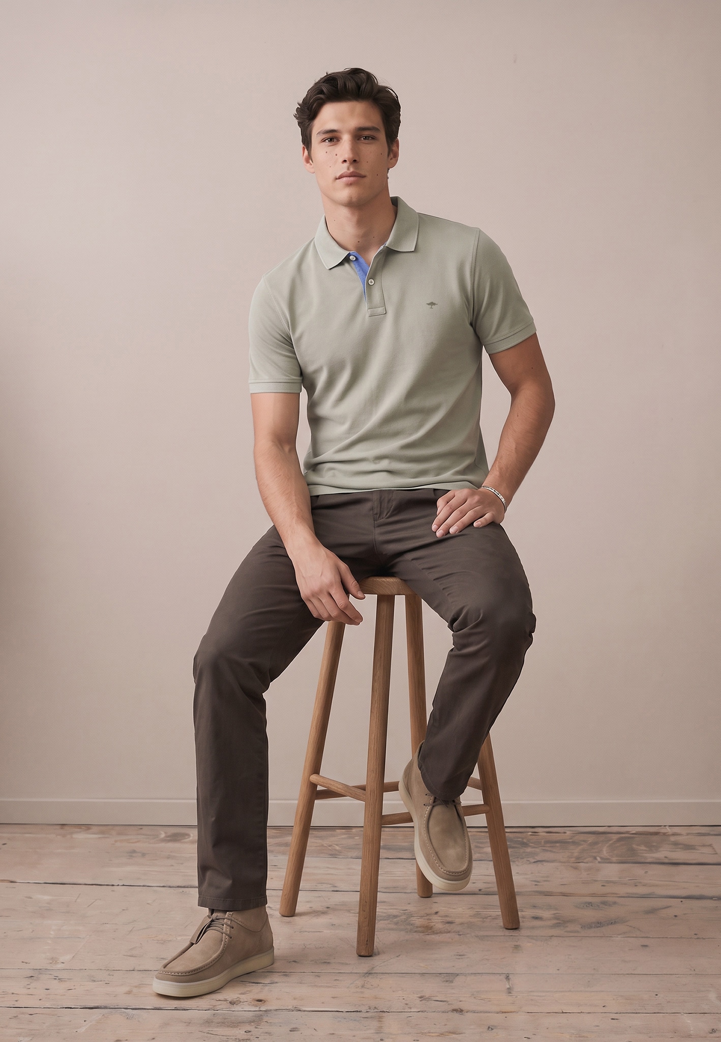 FYNCH-HATTON Poloshirt mit Logo-Stickerei