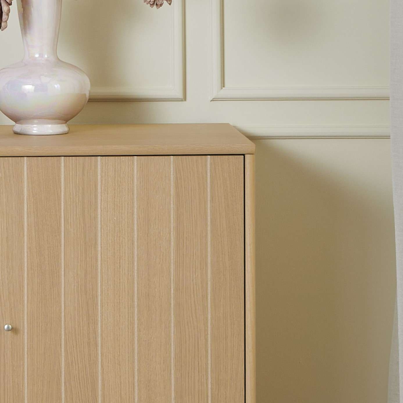 Hammel Furniture Sideboard »Mistral, Hochwertig Schrank, hängend/stehend, mit 2 gerillten Türen«, und 4 verstellbare Einlegeböden, B: 176 cm, anpassungsbar Designmöbel
