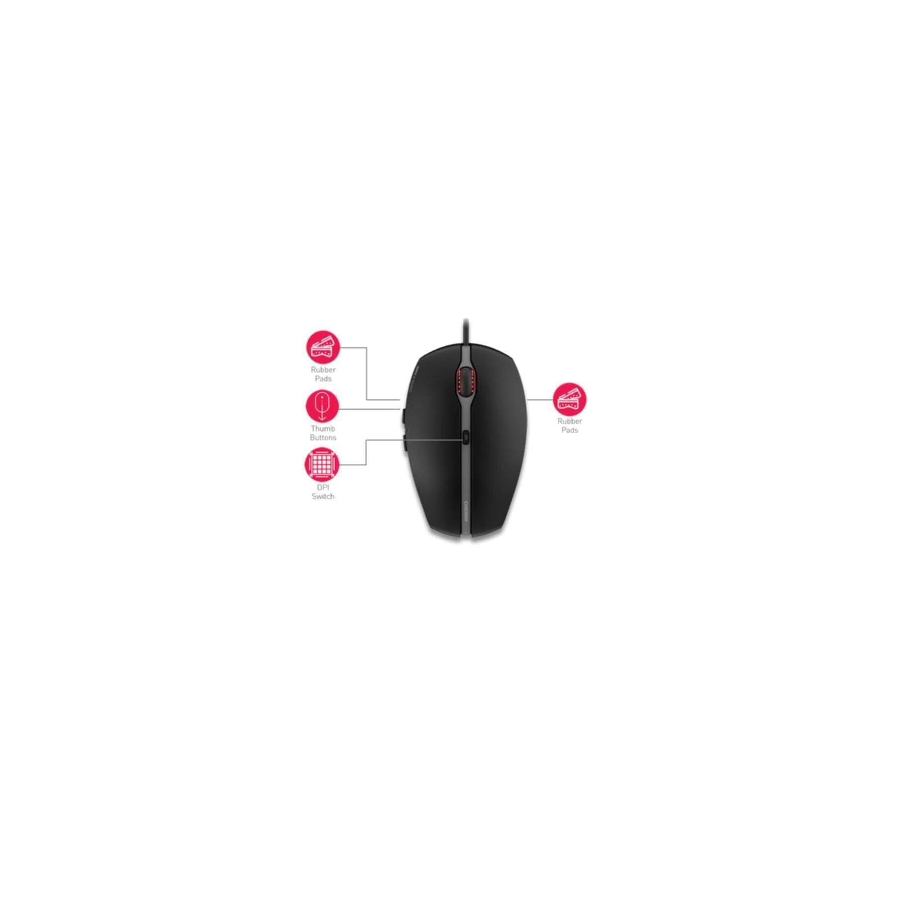 Cherry Maus »GENTIX 4K Kabelgebundene Maus, Schwarz, USB«