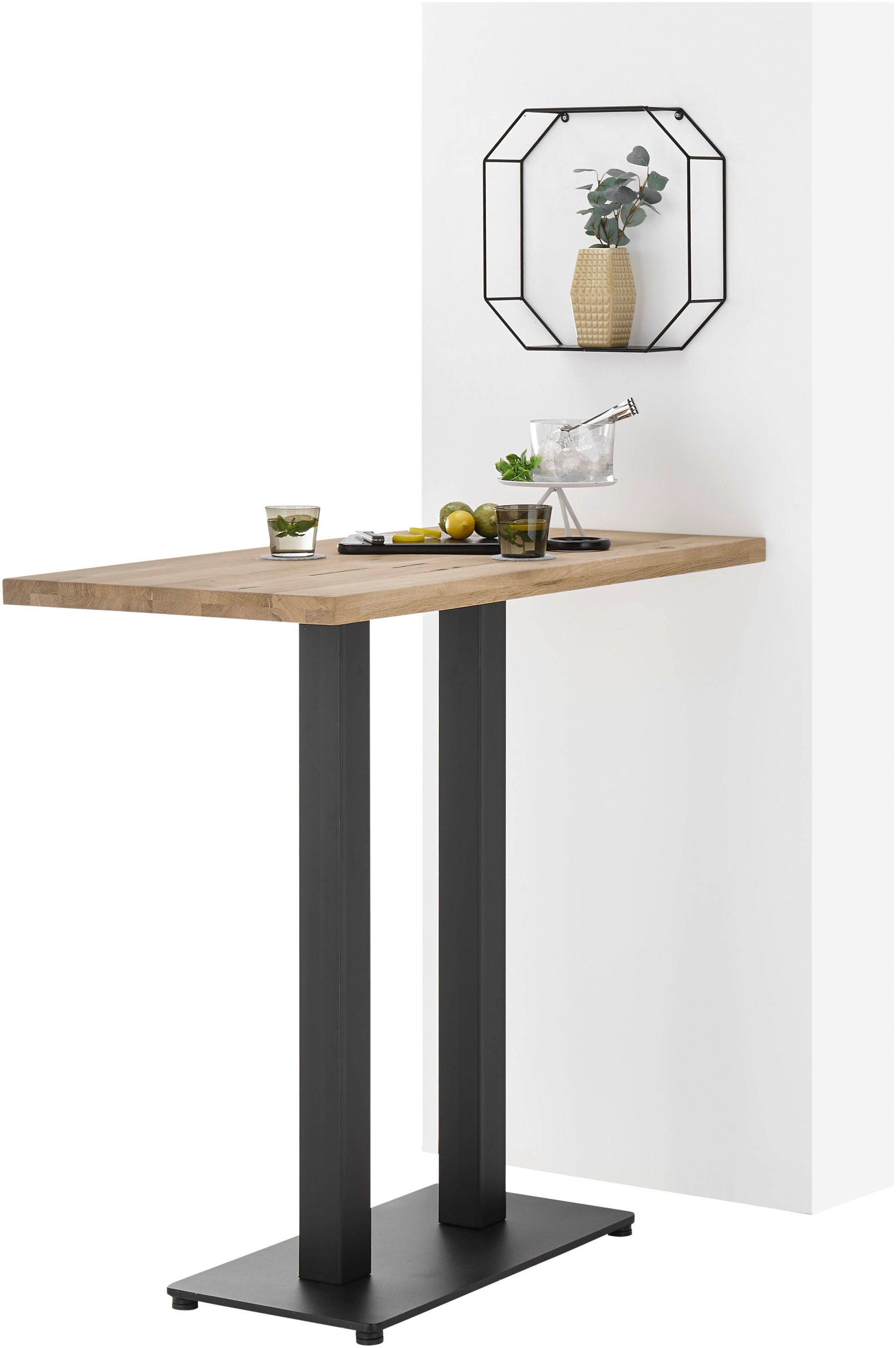Stolkom Bartisch »Jay Eiche Massivholz geölt, Hochtisch BxHxT 120x104x60 cm günstig online kaufen