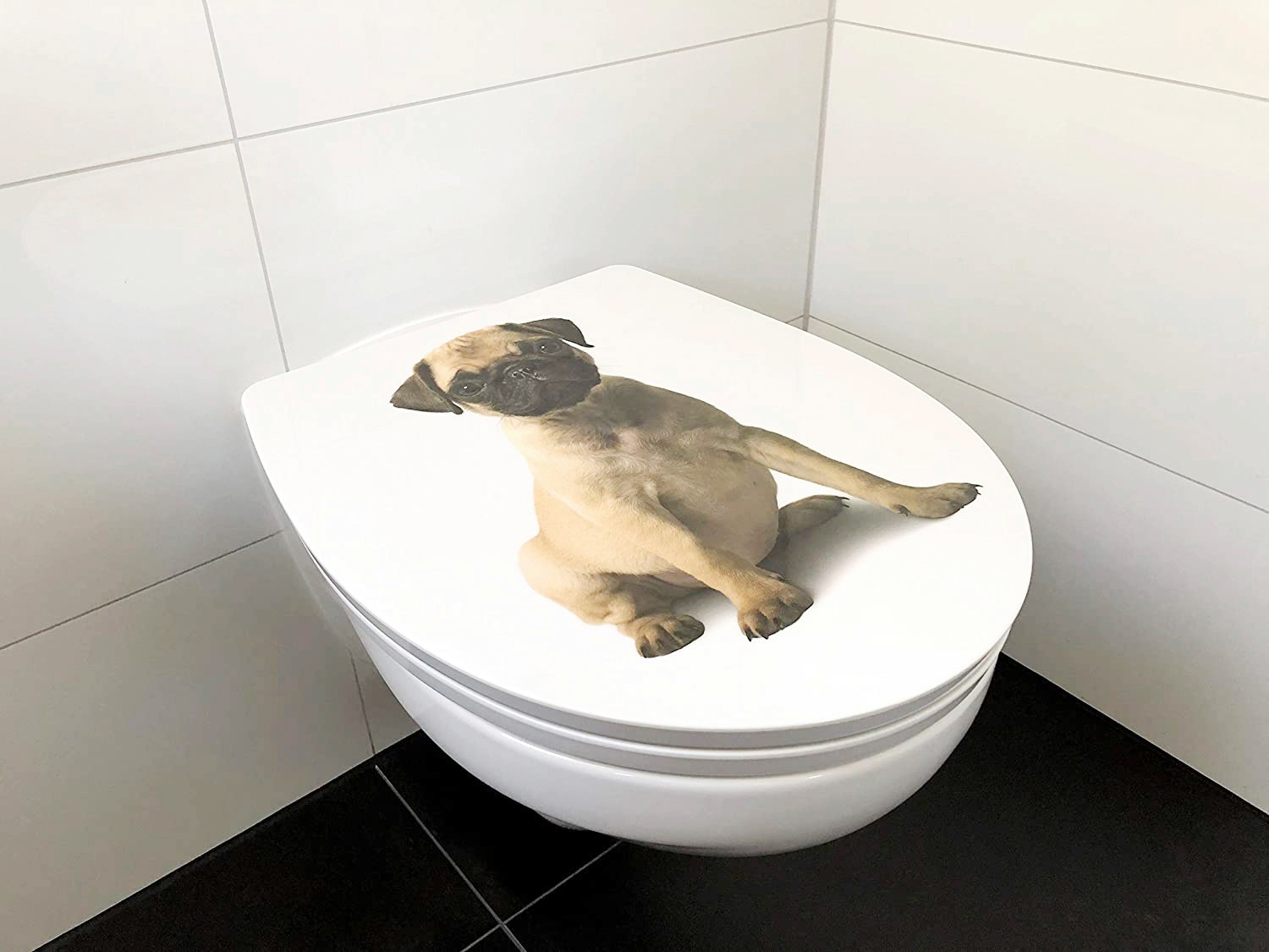 ADOB WC-Sitz »Mops«, Absenkautomatik, zur Reinigung auf Knopfdruck abnehmbar